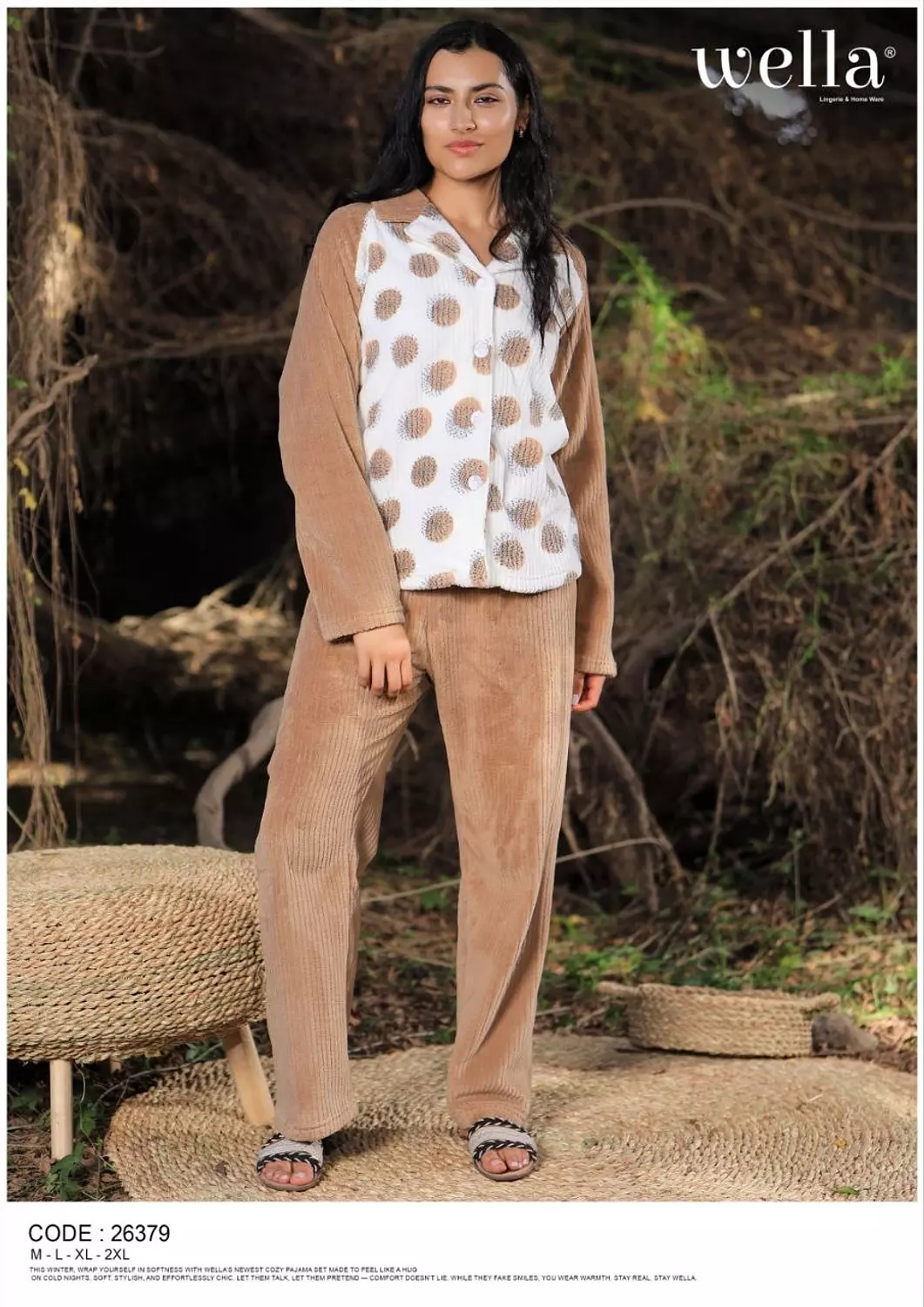 Two-Piece Velvet Pajama Set image