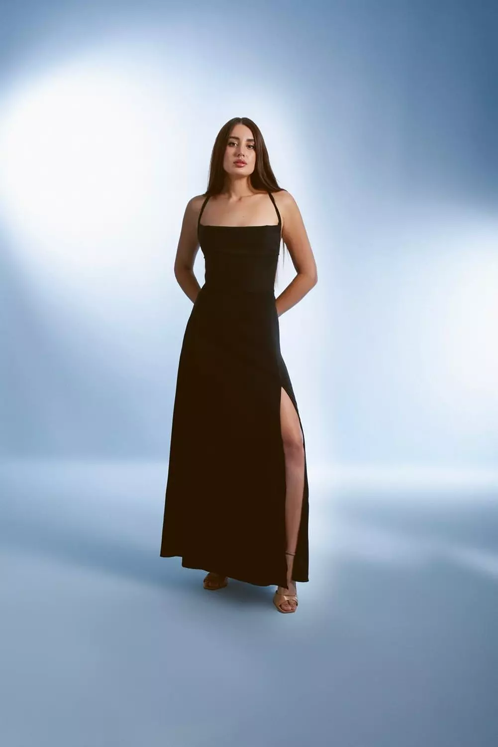 Black Backless Dress image