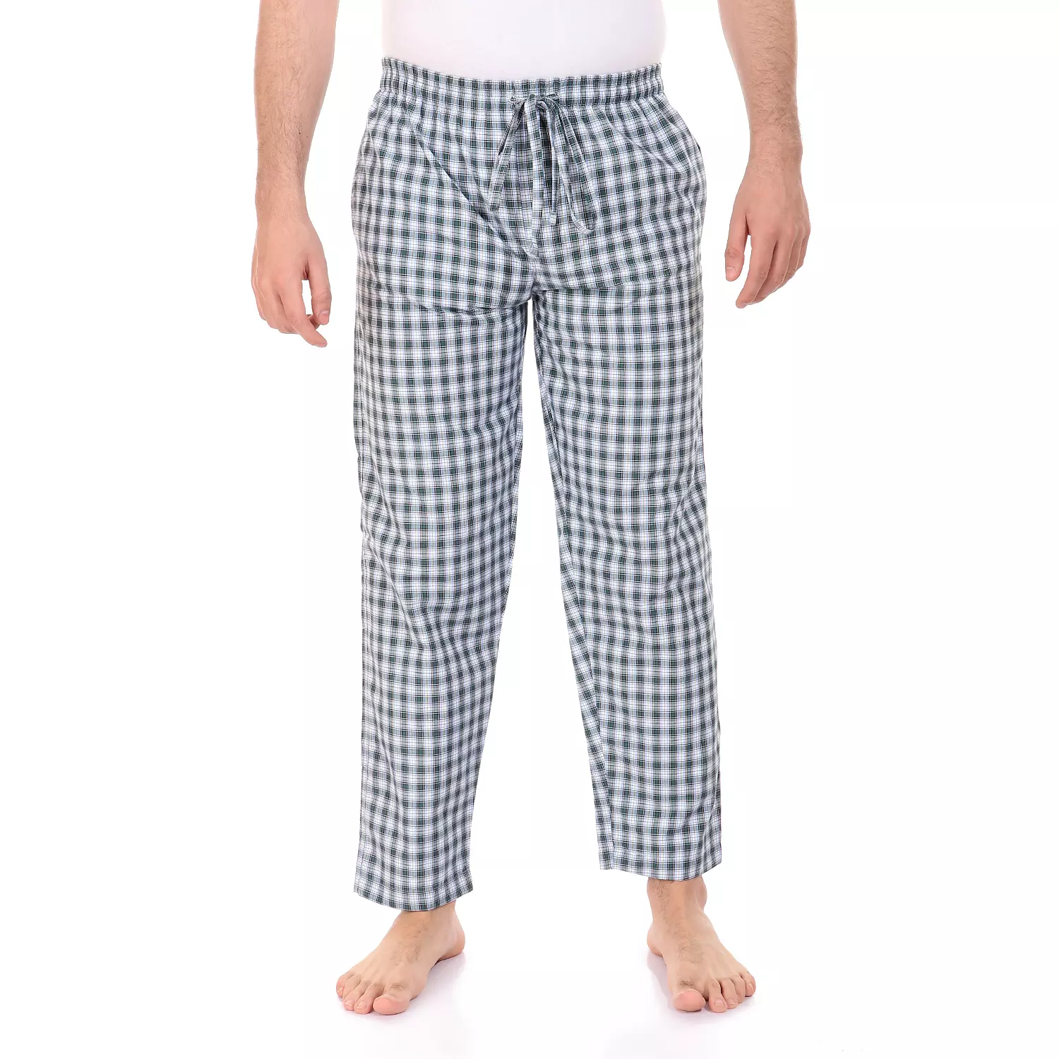 Shorto Pajama Pants - White * Green - 4042 image