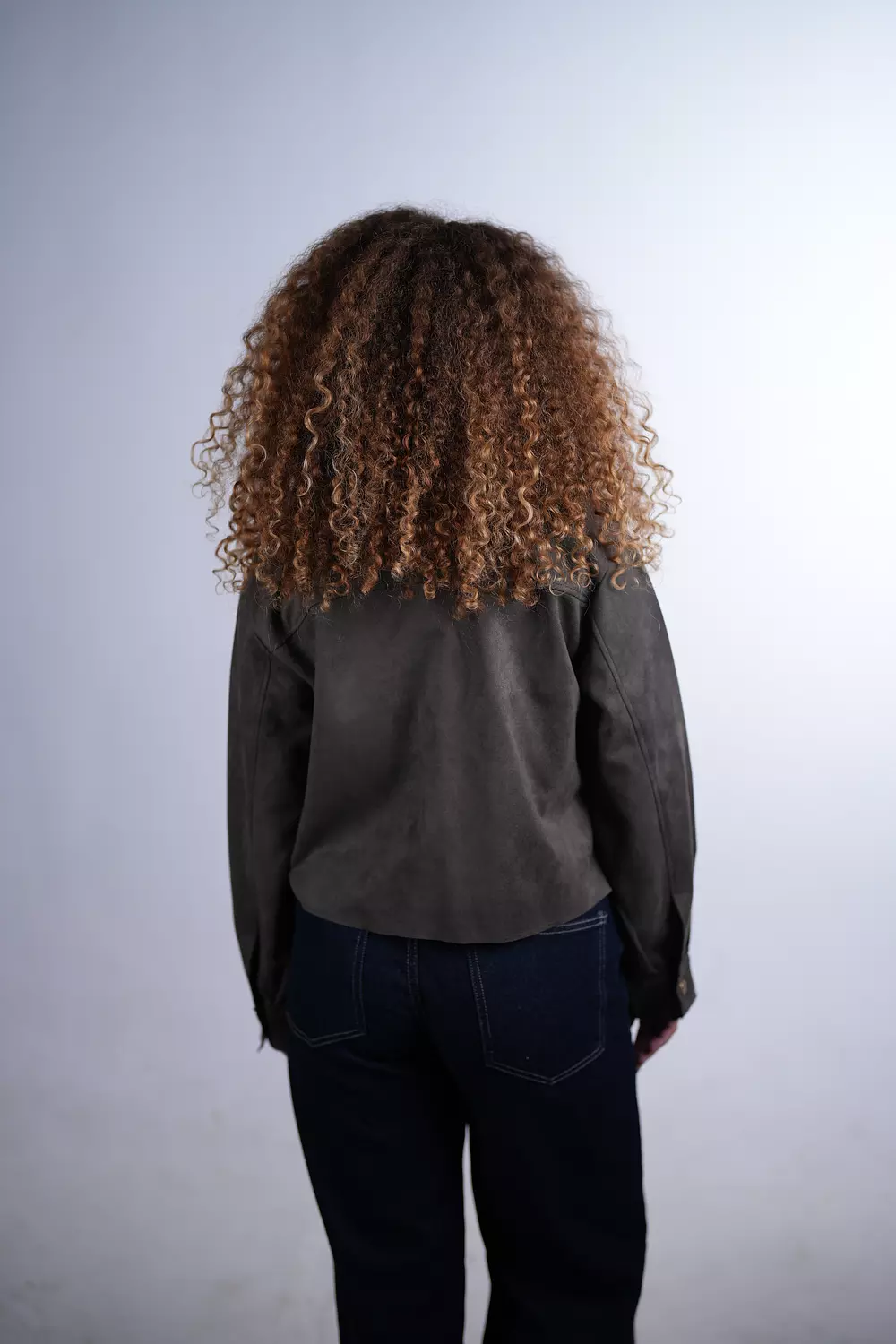 Suede Jacket- Grey  3