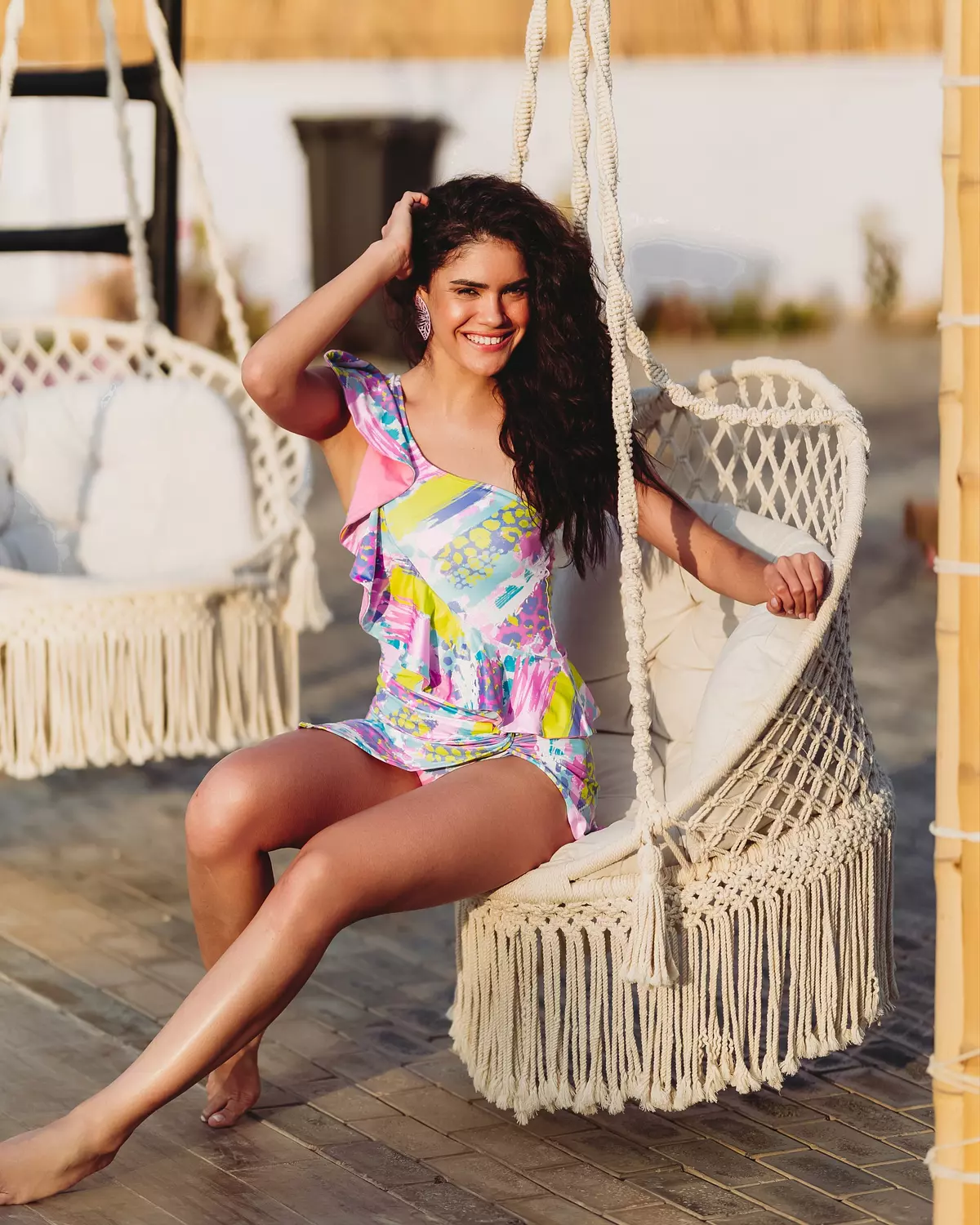 Cross Ruffle swimsuit    4