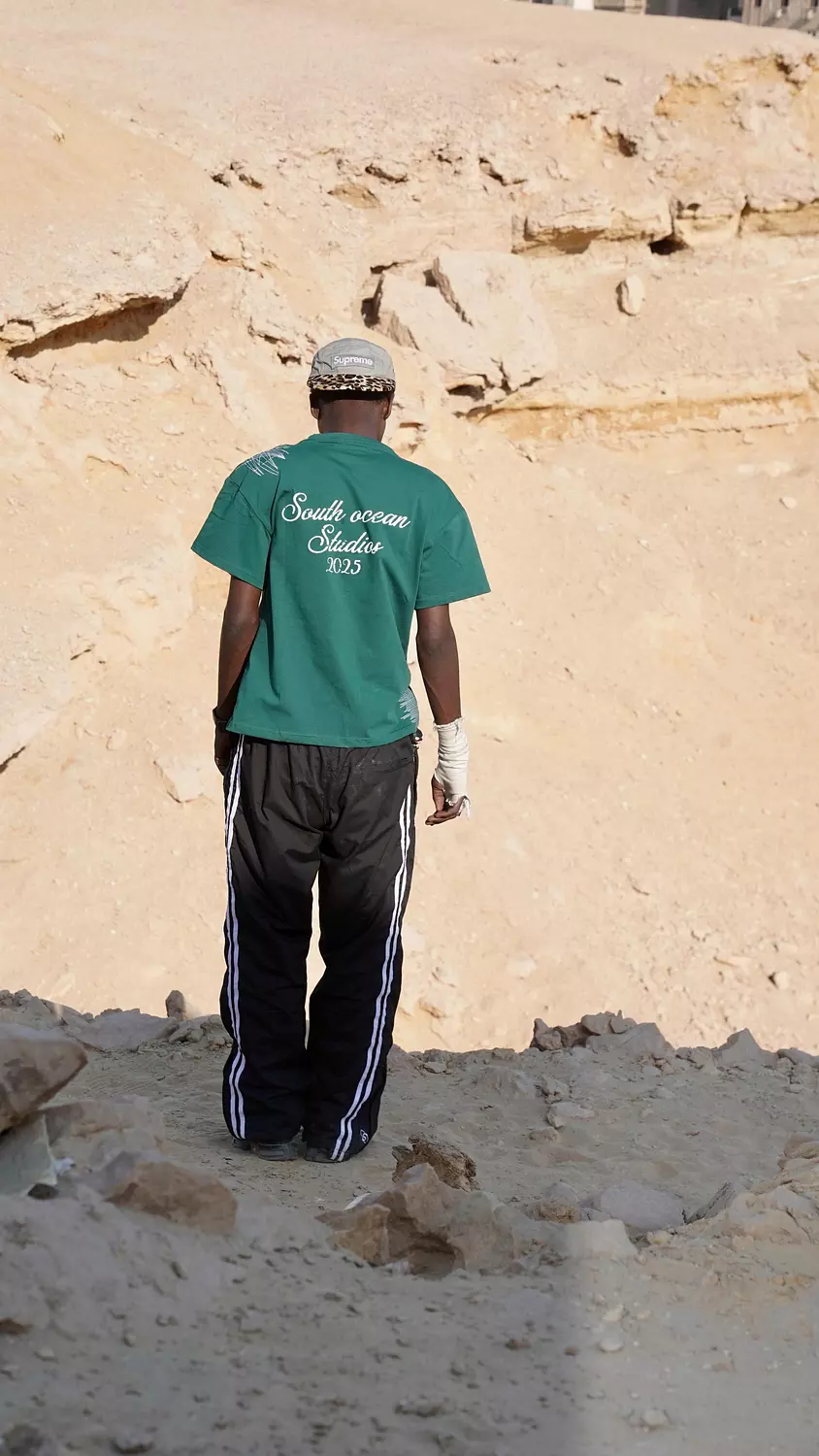 LA OCEAN GREEN BOXY TEE hover image