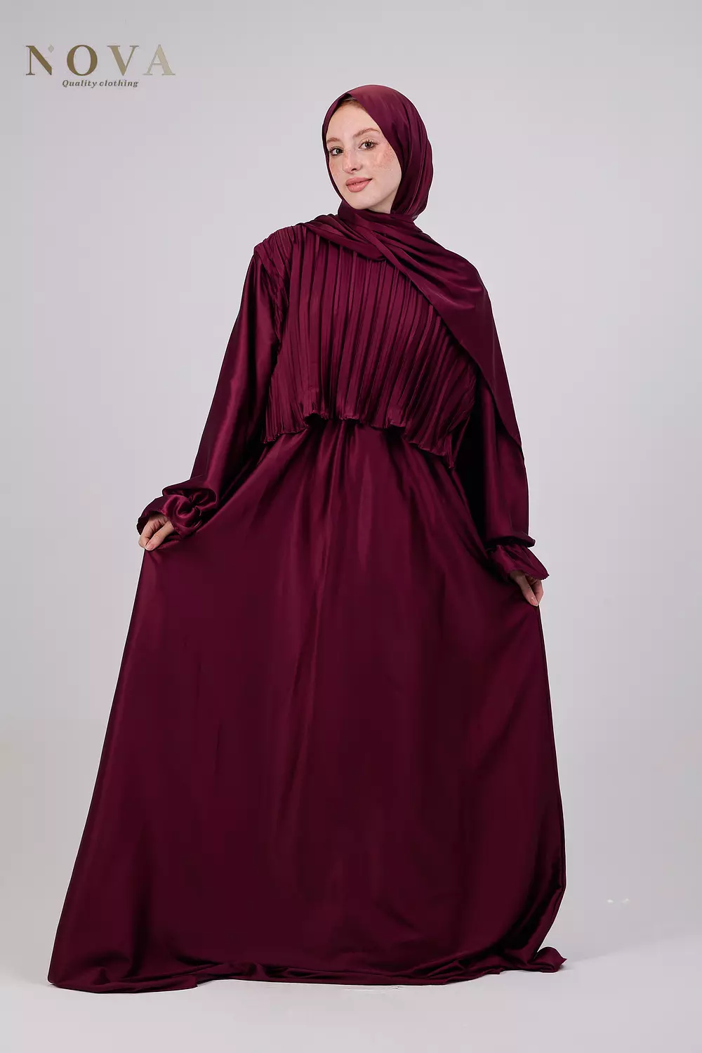 <h2 style="text-align: start"><span style="color: rgb(123, 103, 69)">new pleated satin→</span></h2>