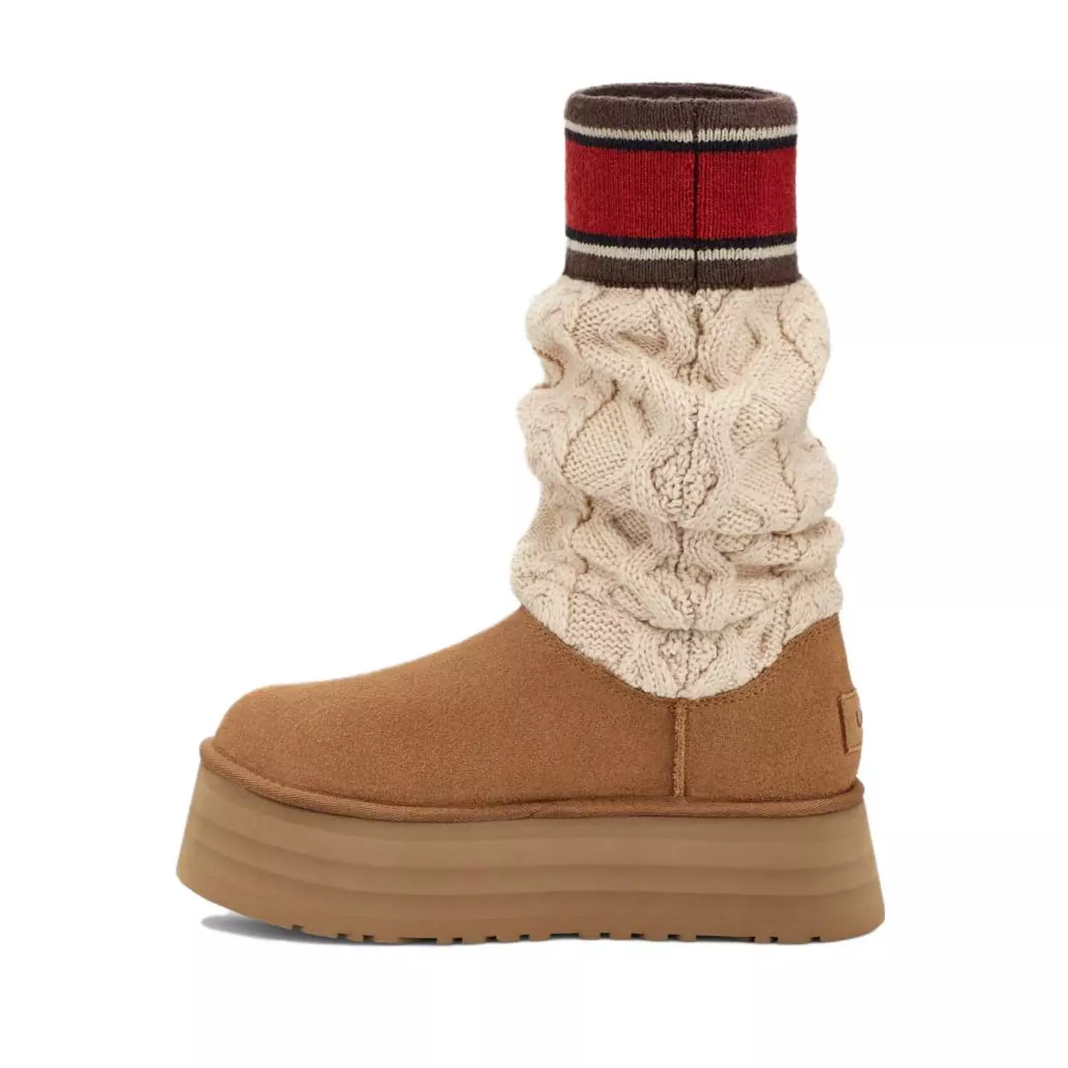 UGG Classic Sweater Letter Boot - Chestnut hover image