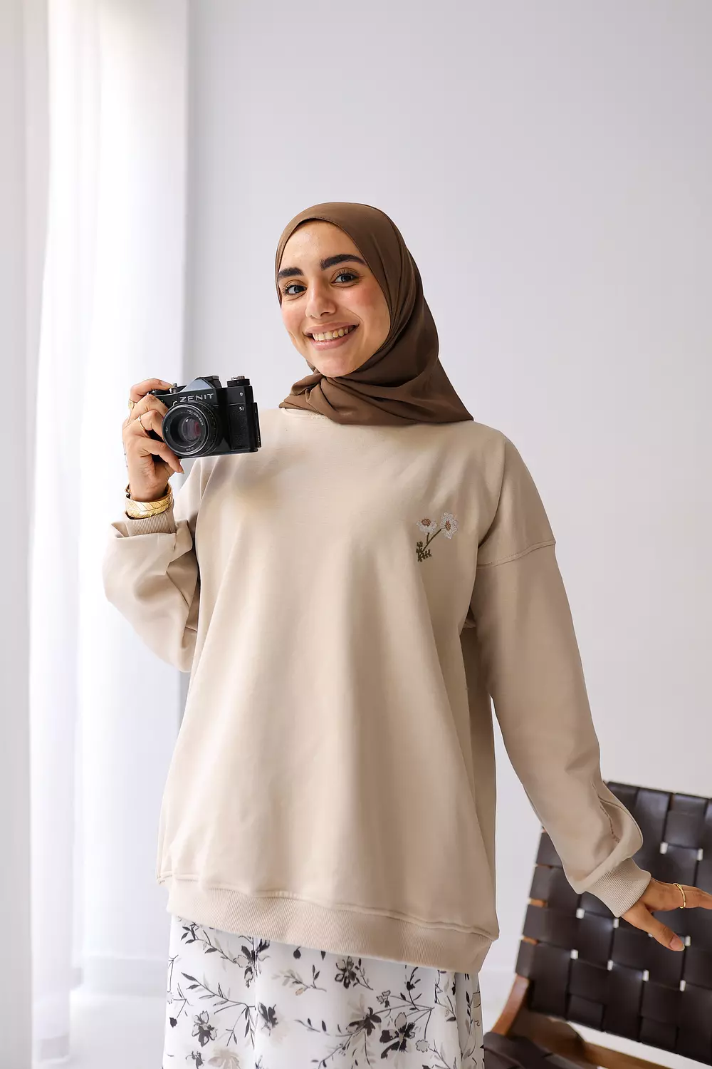  violet over size hoodie 🤍 5