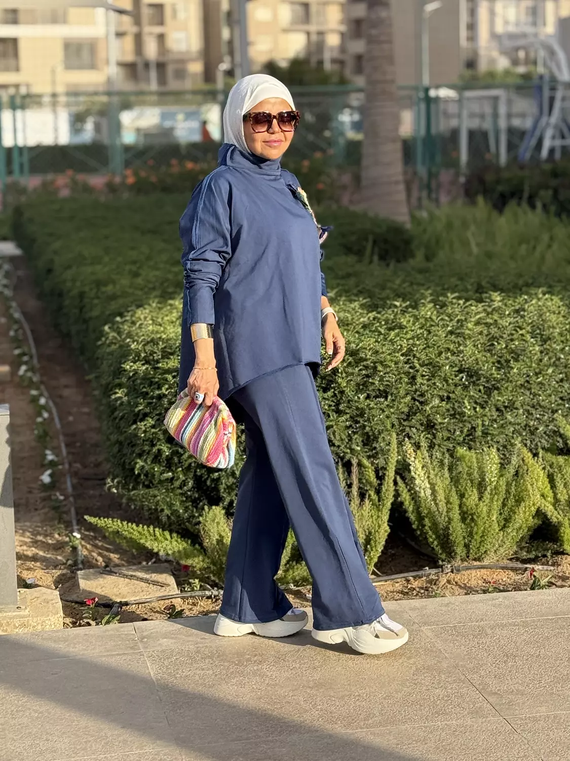 Melton wide leg cotton pants  2
