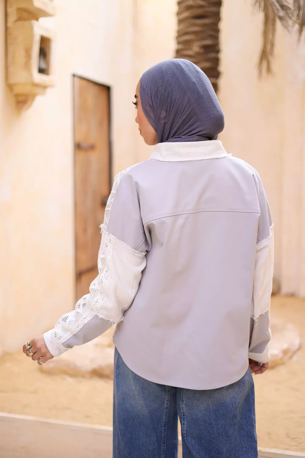 Patches chemi-jacket in grey 1