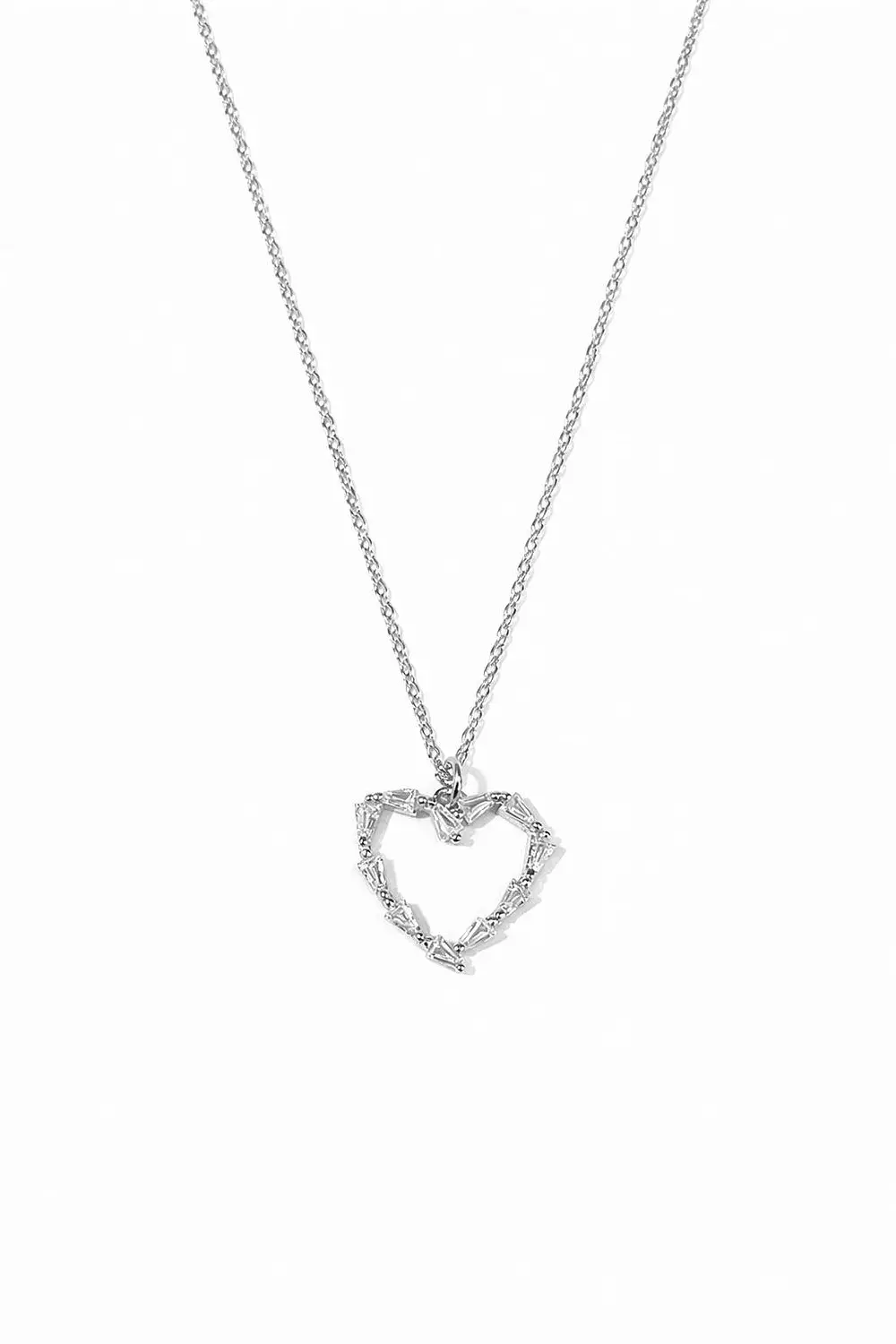  Silver Necklace Heart image