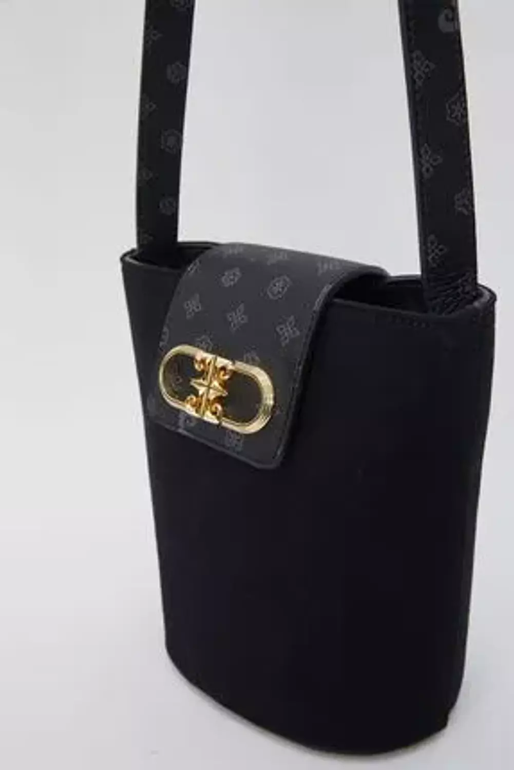 Pierre Cardin Black Crossbody Bag with Gold Clasp 3