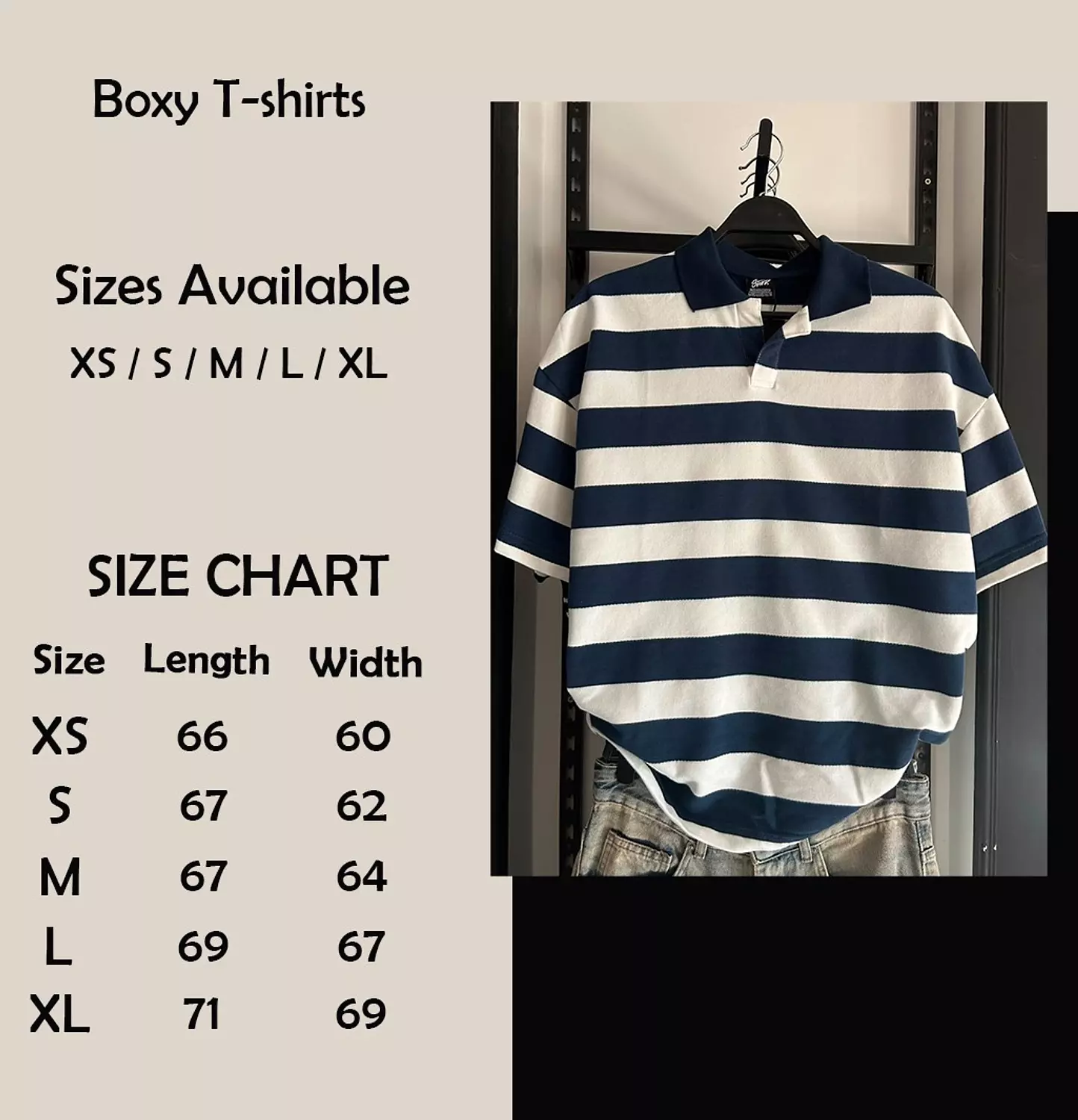 PULL&BEAR STRIPED POLO SHIRT - BLUE/GREY 12