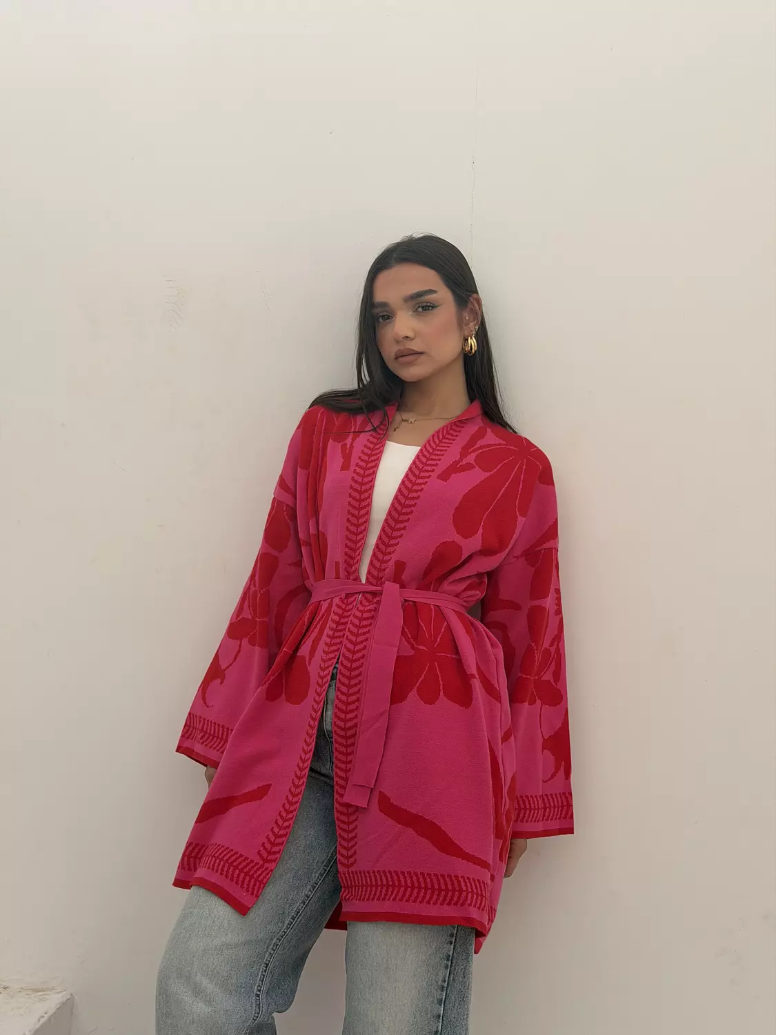 Fuchsia Flame Kaftan 1