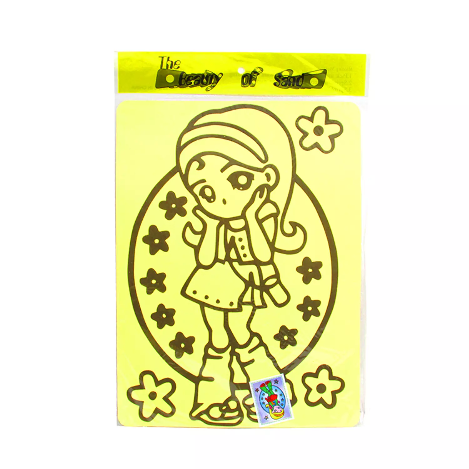 Sand coloring sheet A4 9
