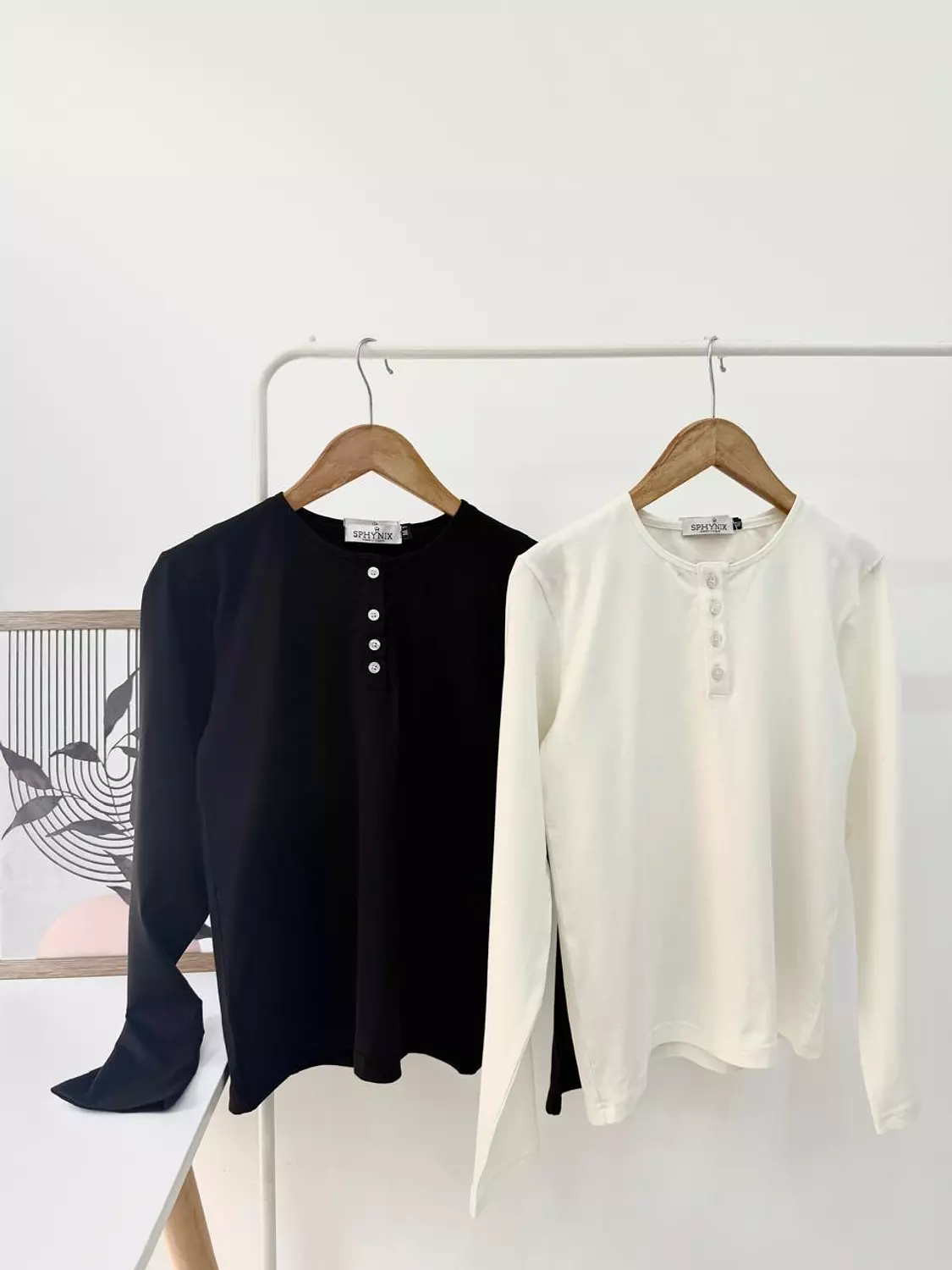 Basic top long sleeve half bottom 3