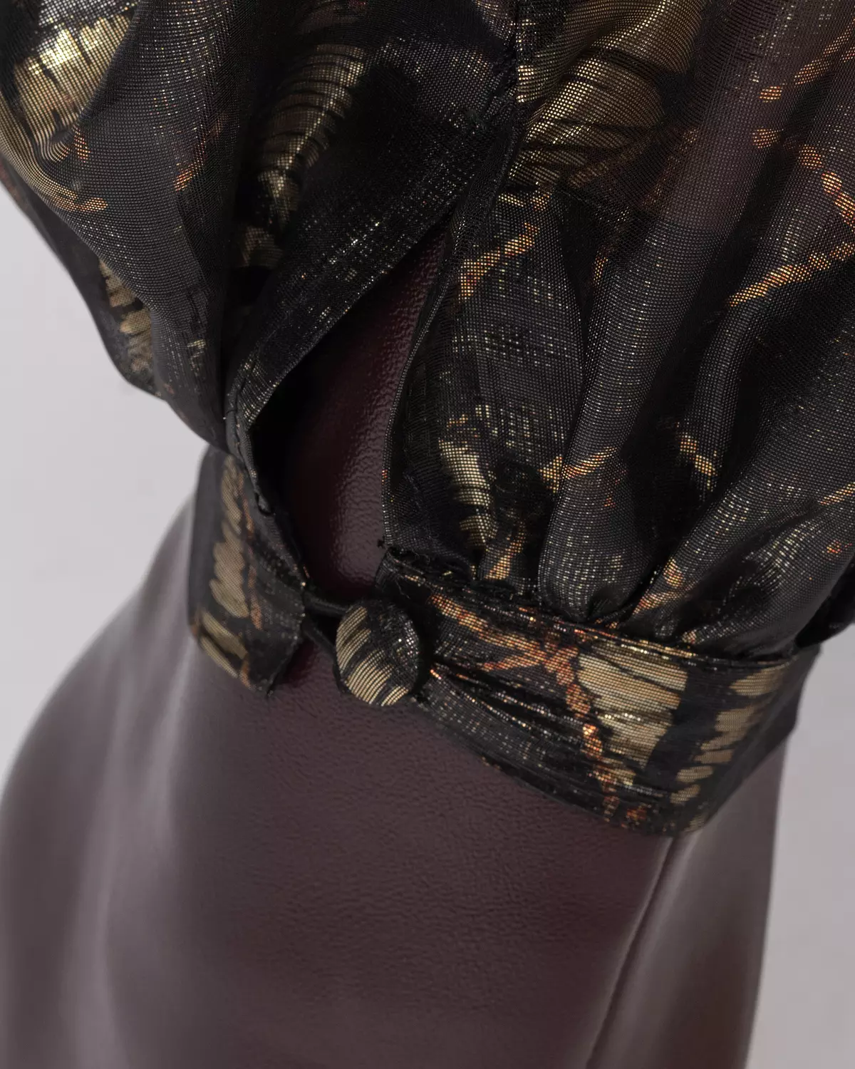 Sheer black silk balloon trousers 5