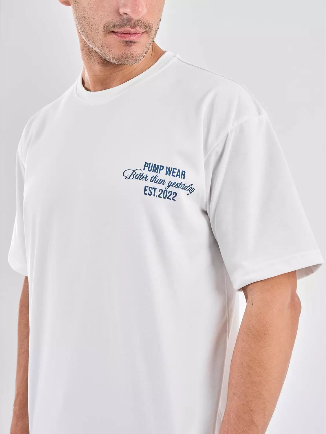 Drop Shoulder T-Shirt White 2