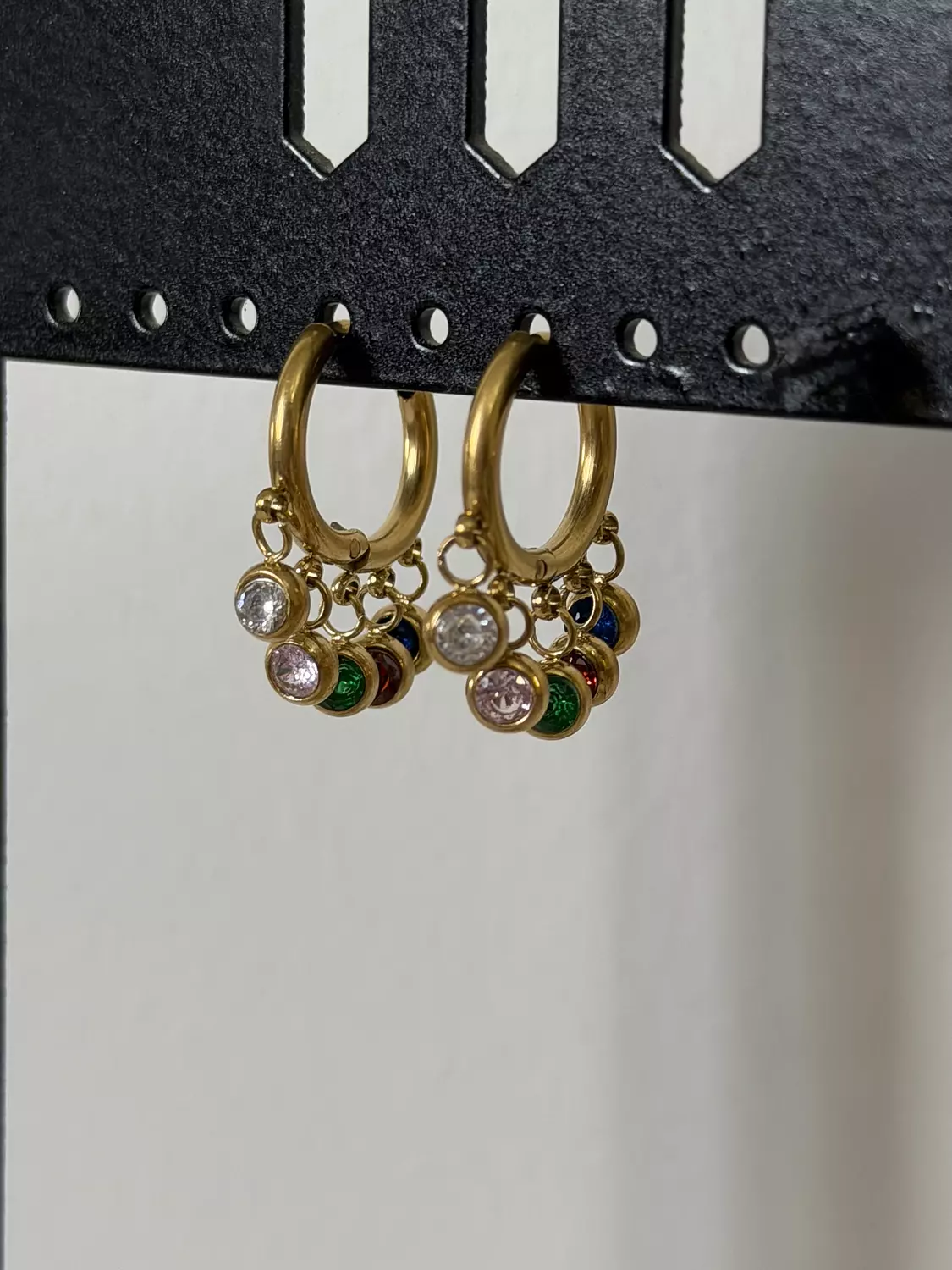 Colored Stone Hoop image