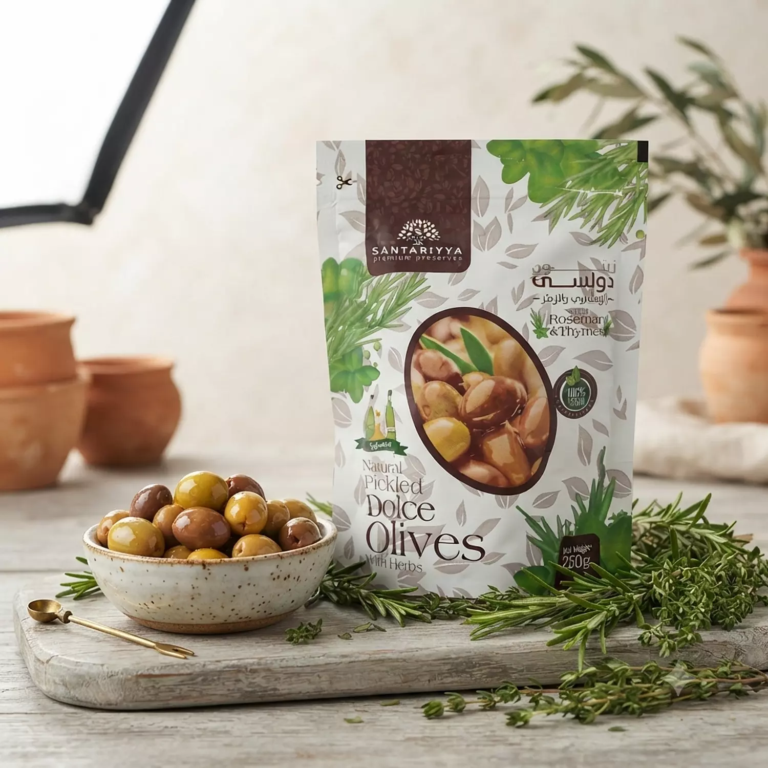 Dolce Olives with Herbs Pouch 250g hover image
