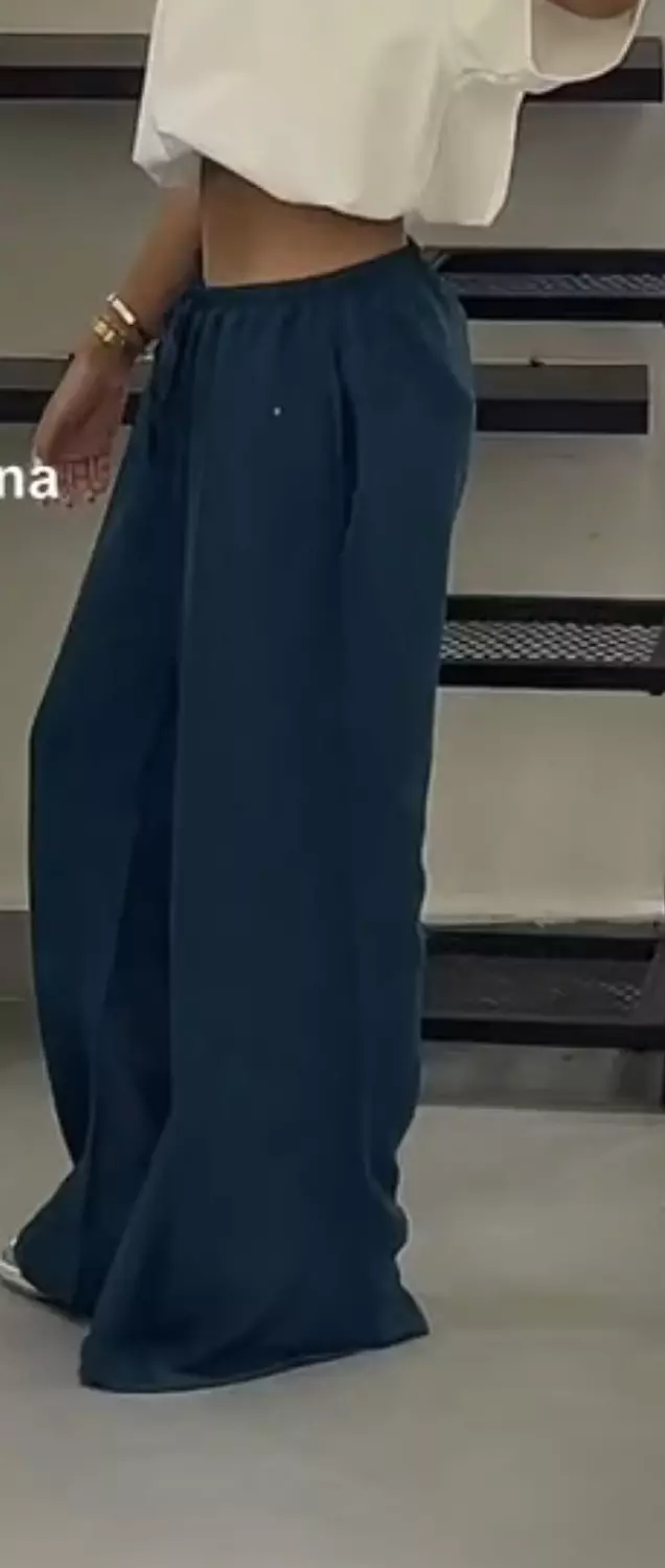 Olive oversized linen Pants  2