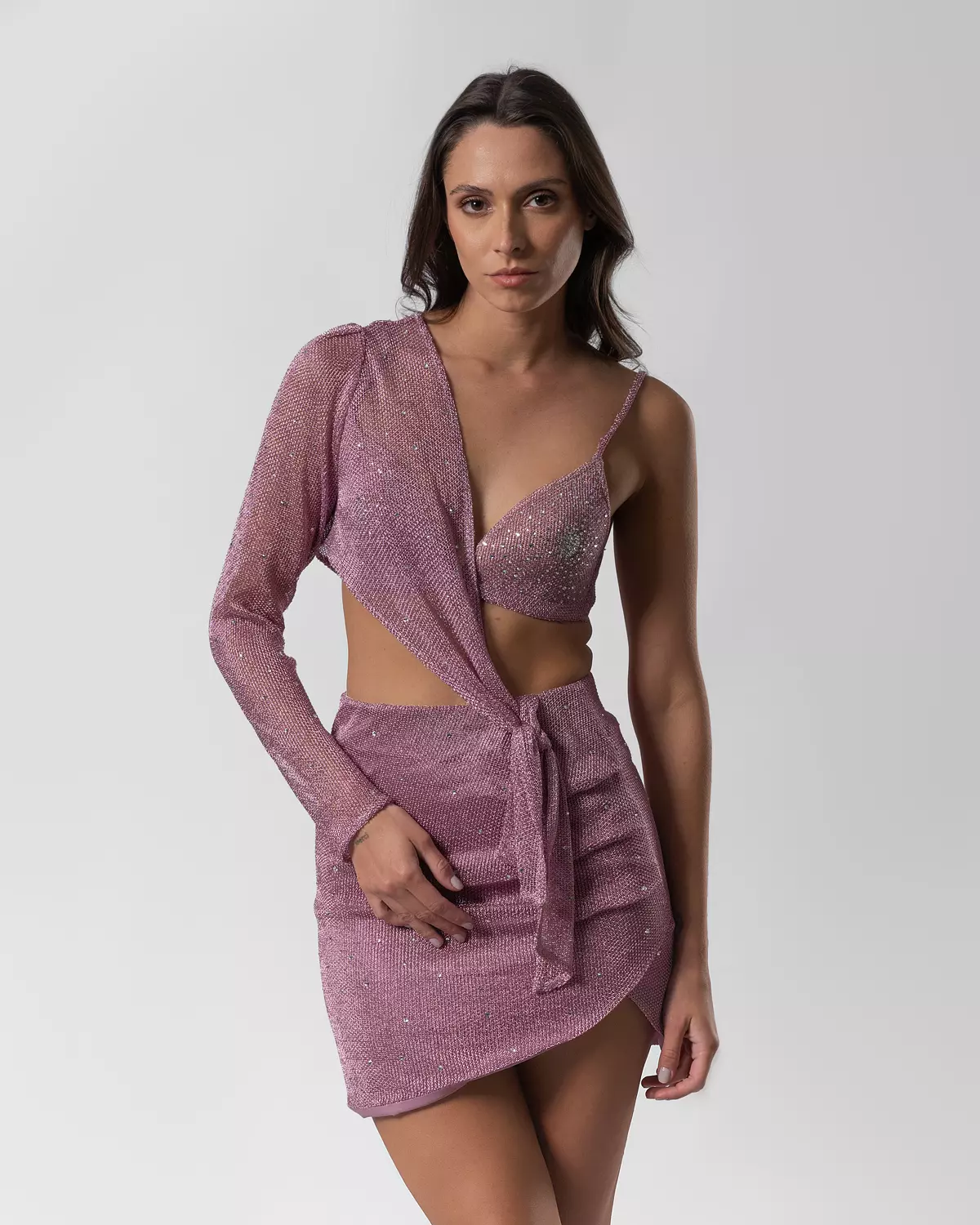 Pink-Purple Mini Dress image