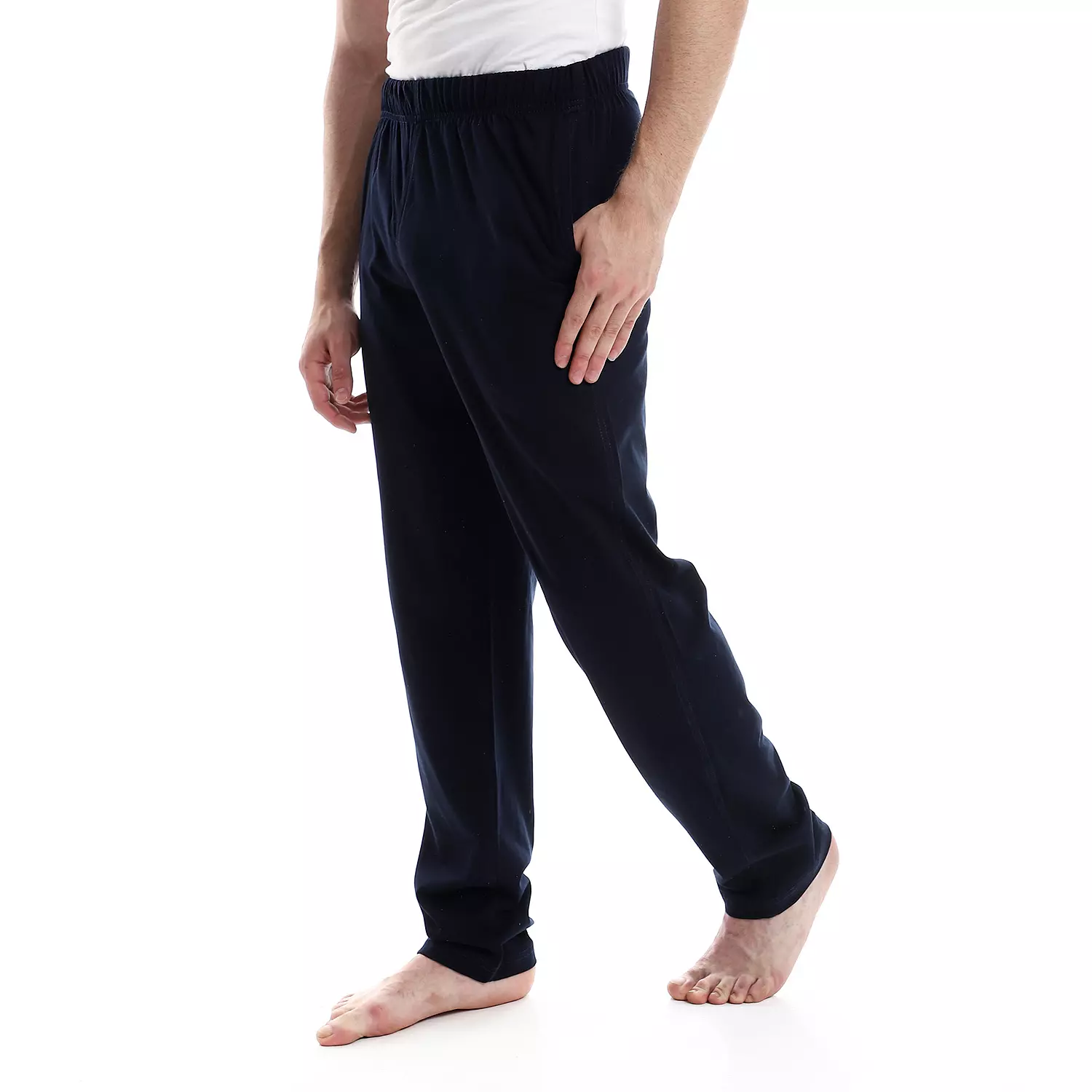 Cotton Plain Pajama Pants - 4040 - Dark Blue 2