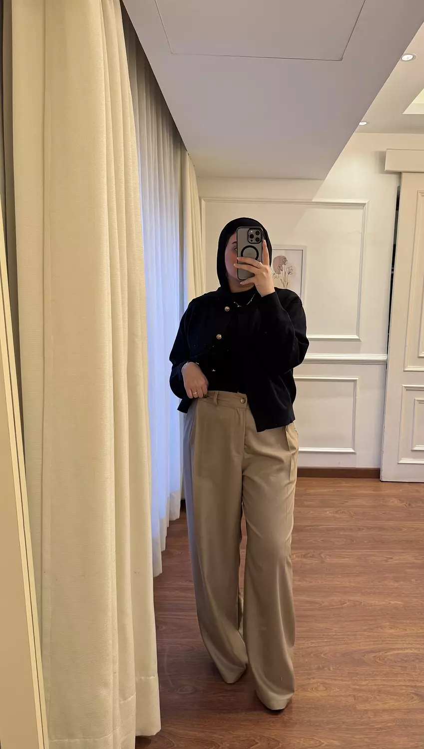 Loose-Darted Pants - Camel 4