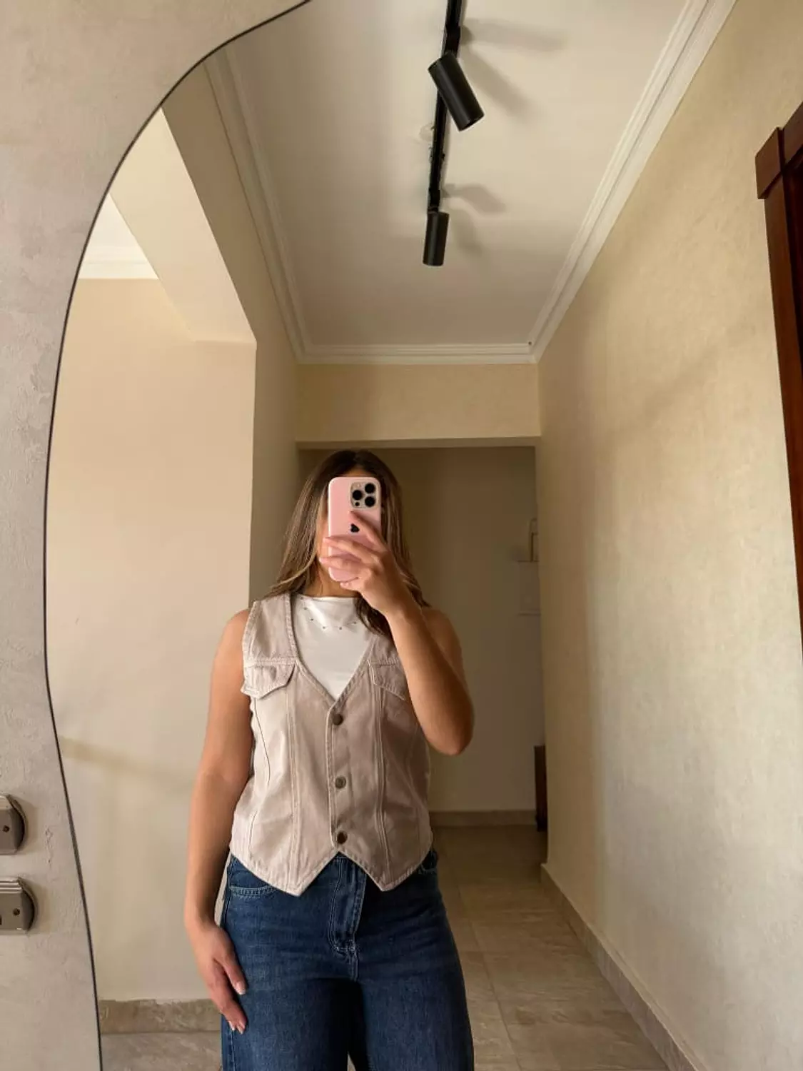 Cropped Gabardine Vest 4