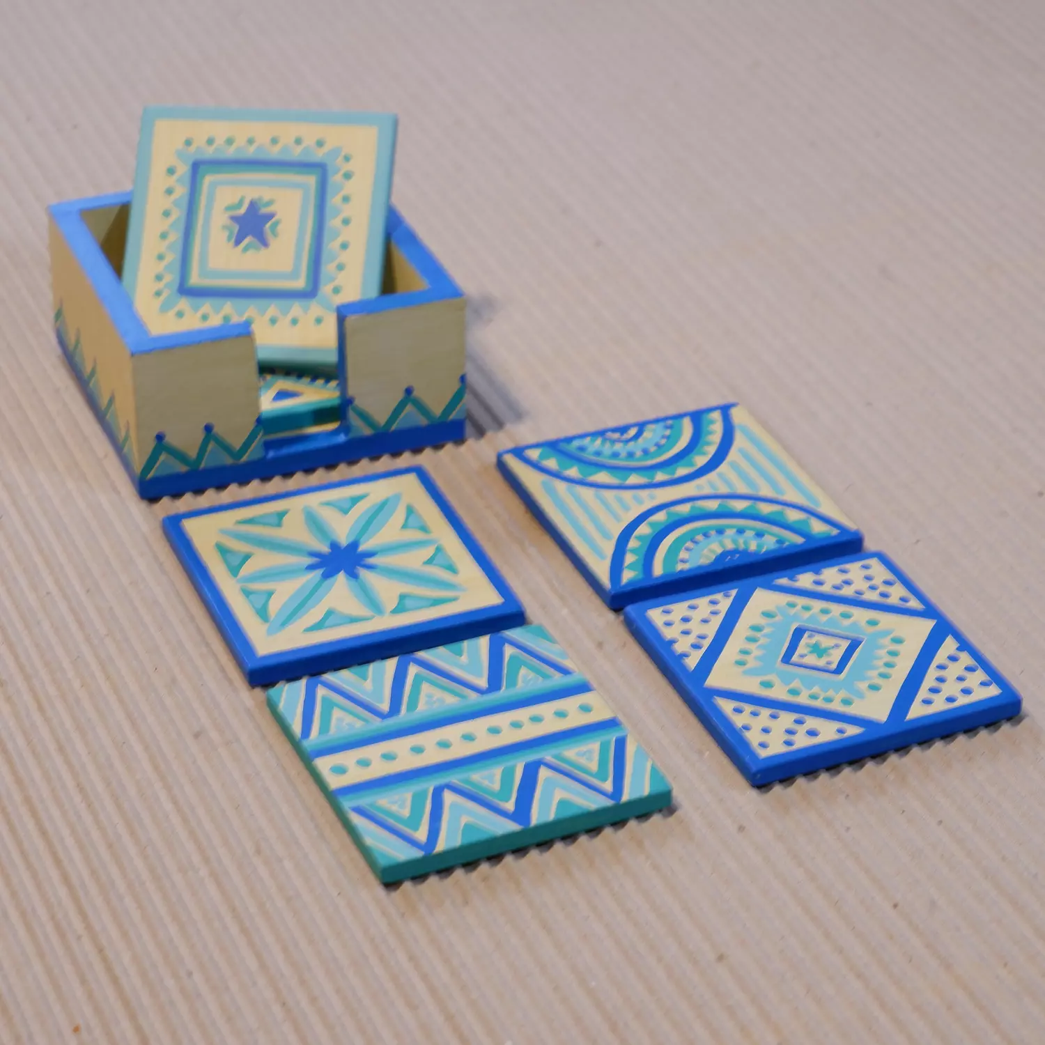 Coaster set - Gigi blue image