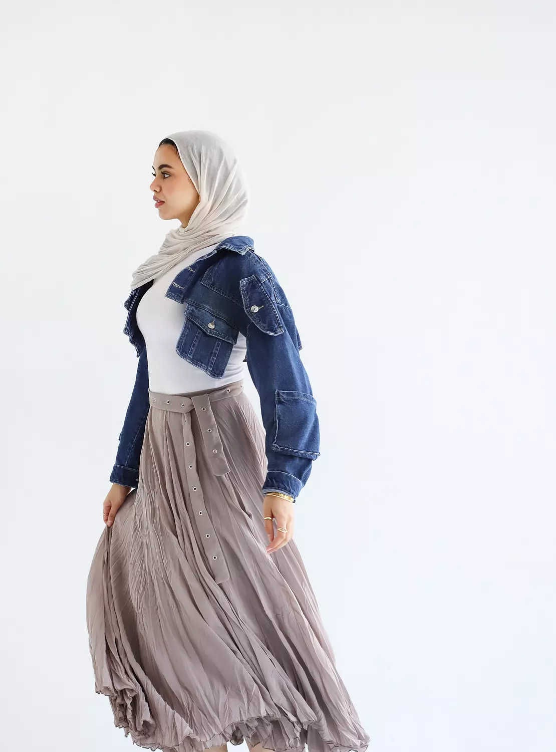 Whisper Skirt in Beige