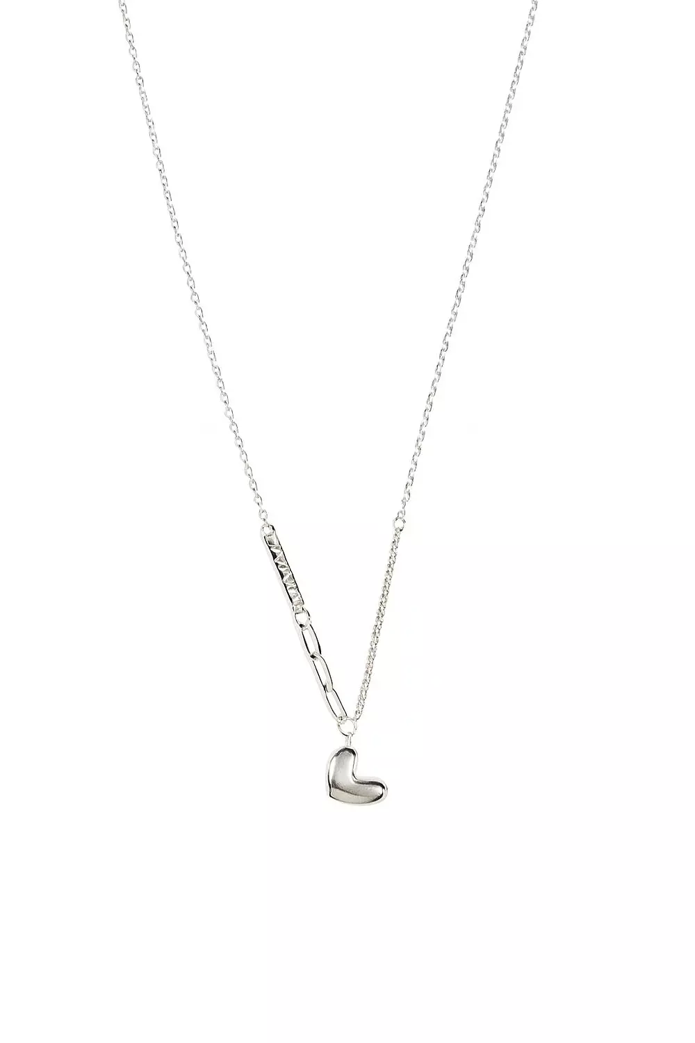  Silver Necklace Heart image