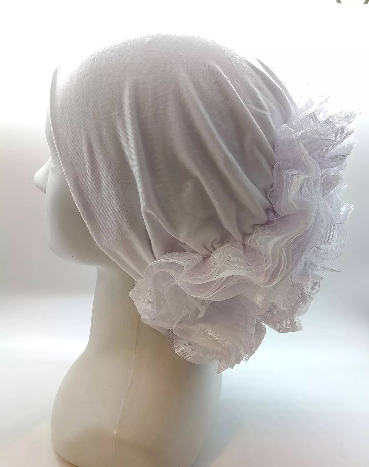 Bonnet-Puffy-White