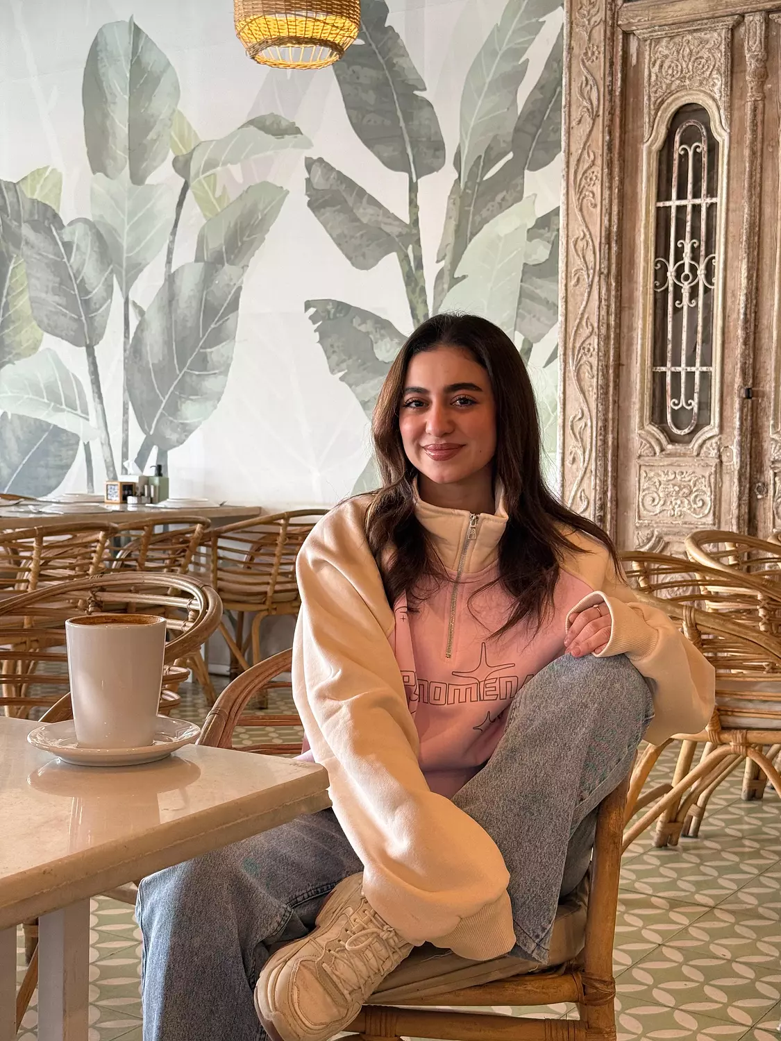 Half Zip Up Oversized Hoodie Sleeve Tee  2