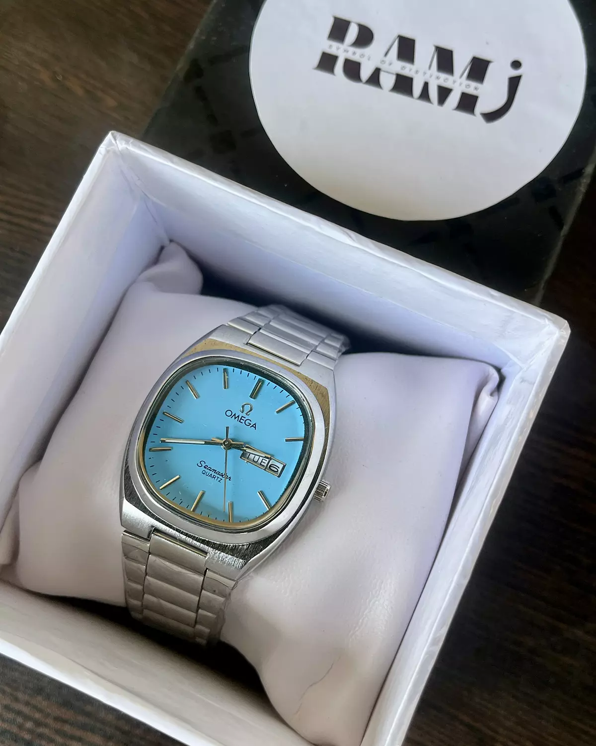 Omega baby blue hover image