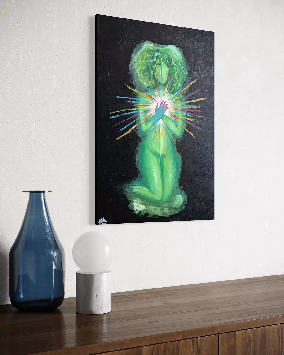 The green shakrah hover image