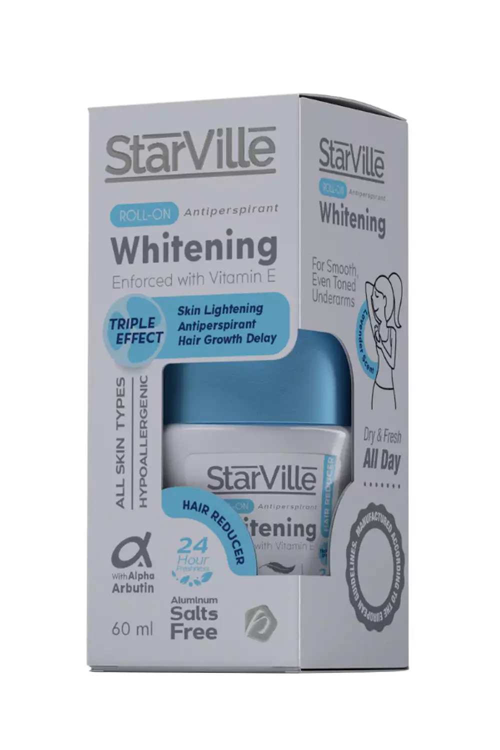 Starville Whitening Roll-On Hair Reducer 60 ml image