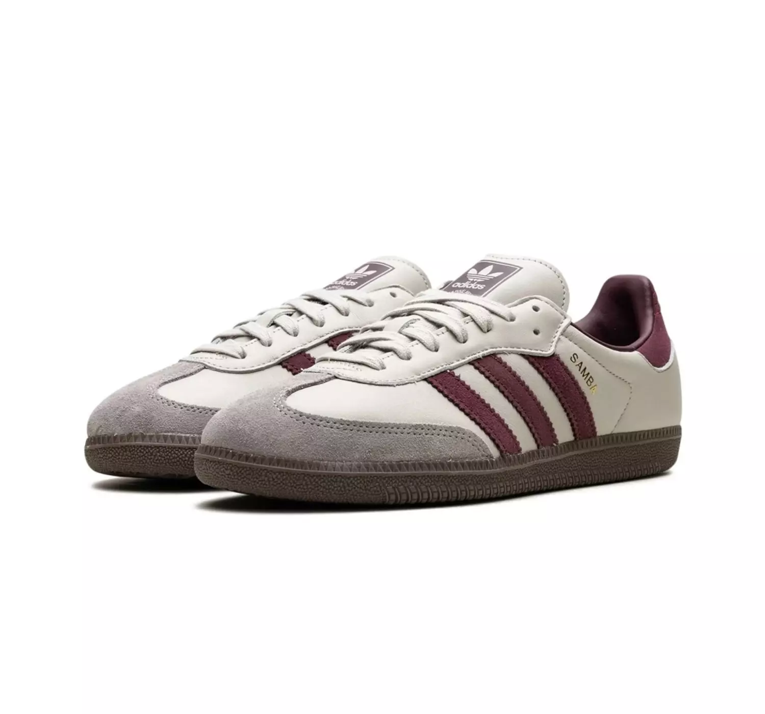 Samba OG 'Putty Grey Maroon' 2