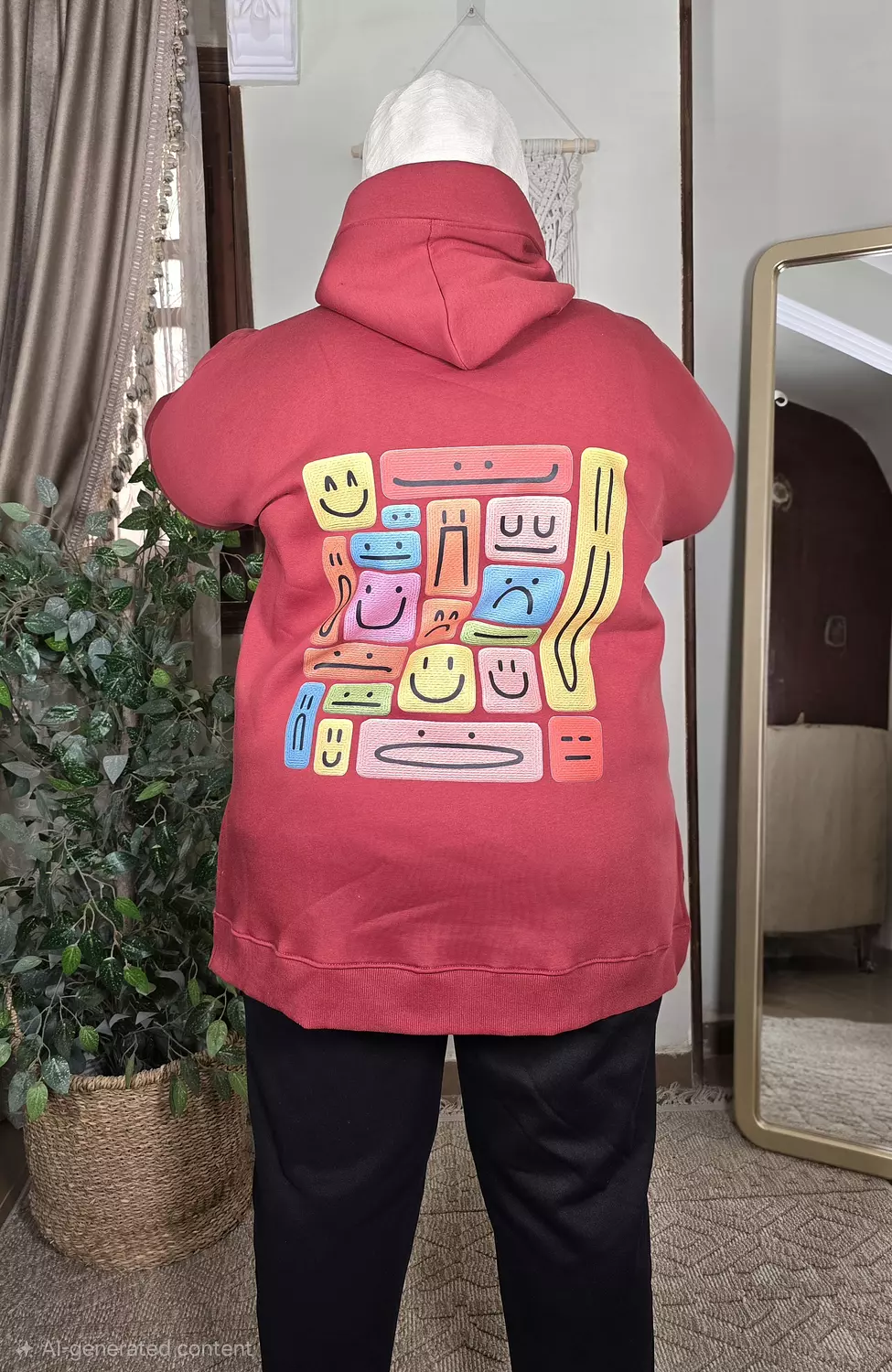  hoodie ( in burgundy ) 3