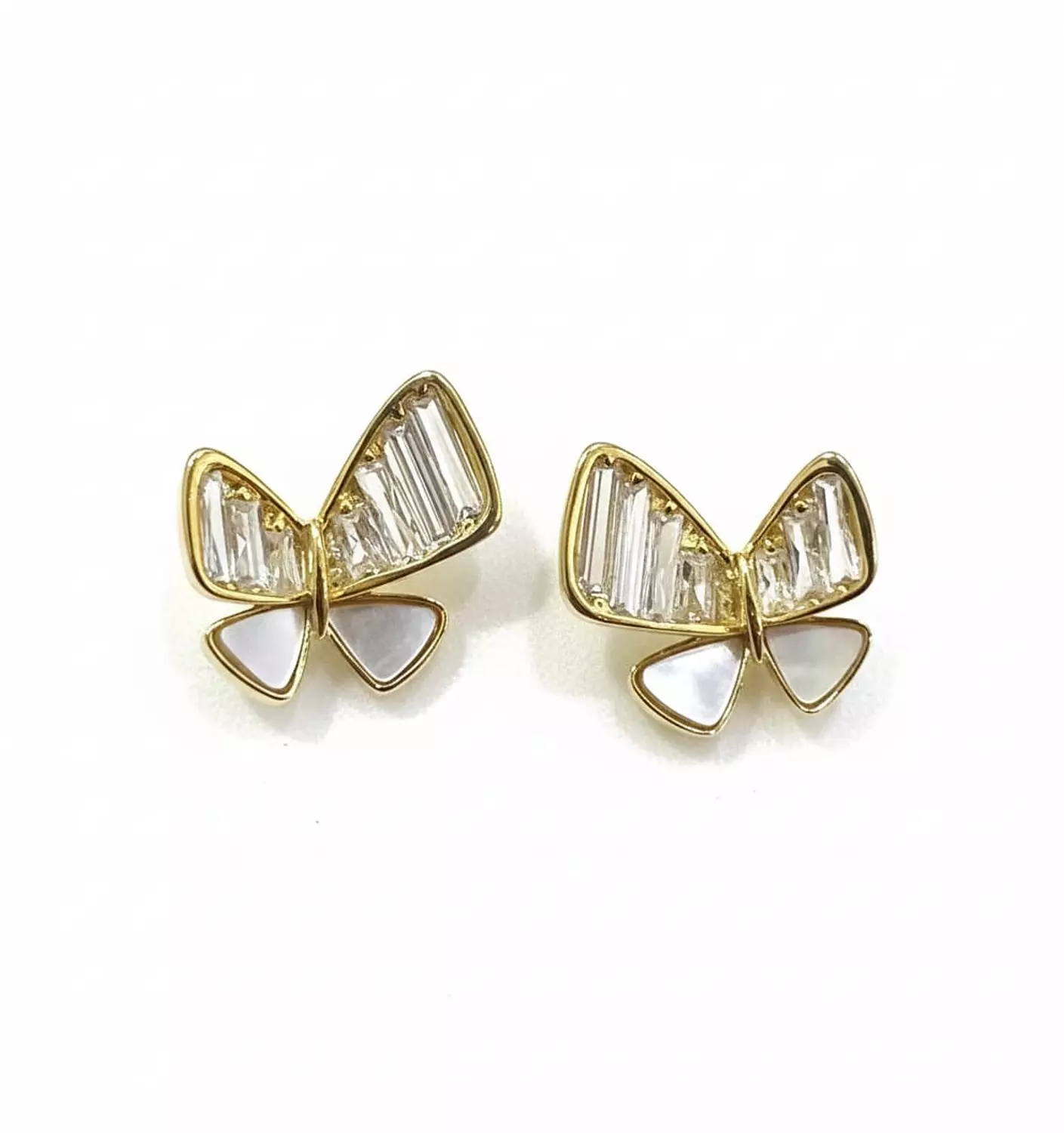 Silver Earrings Butterfly 1
