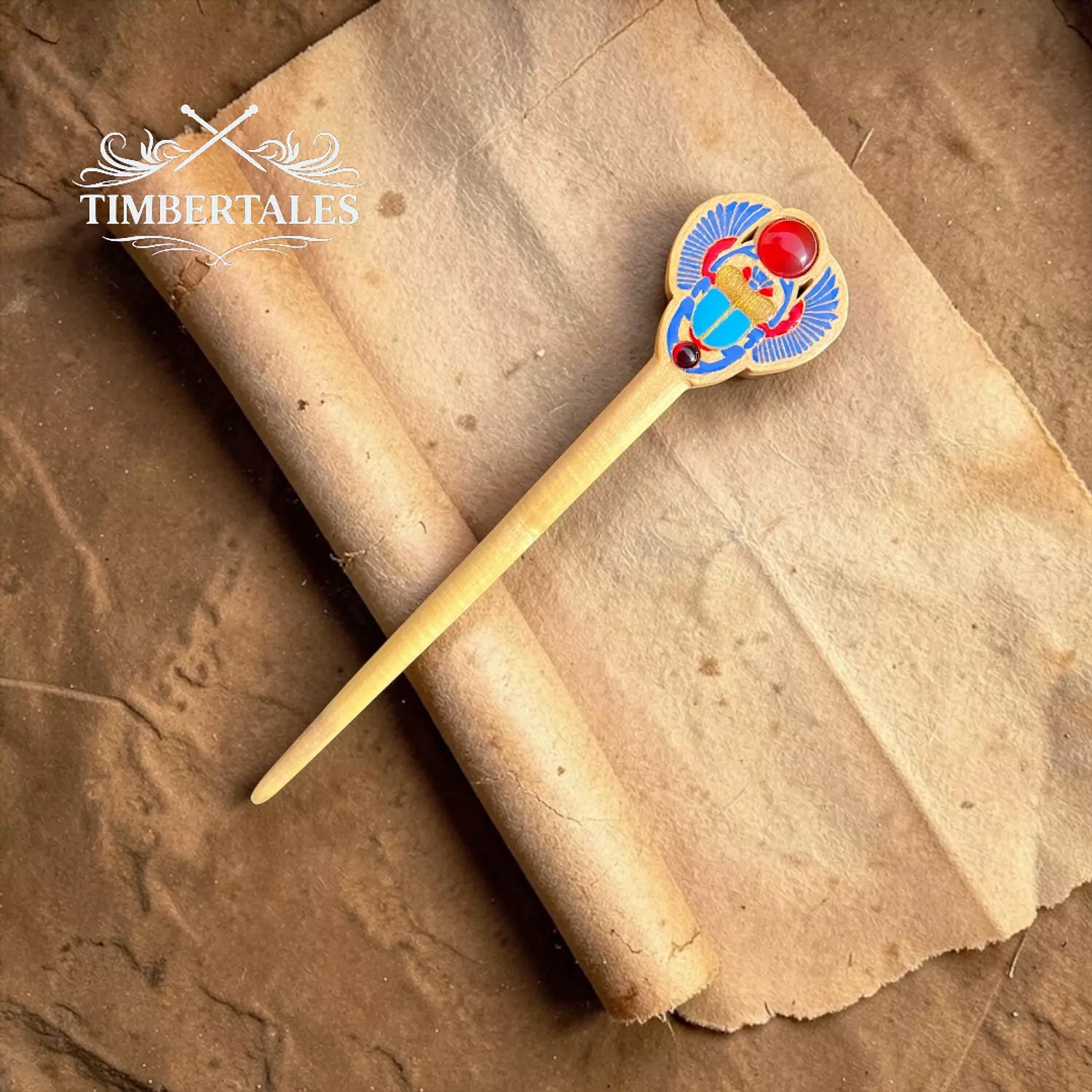 Royal Khepri Pharaonic Hair Stick image