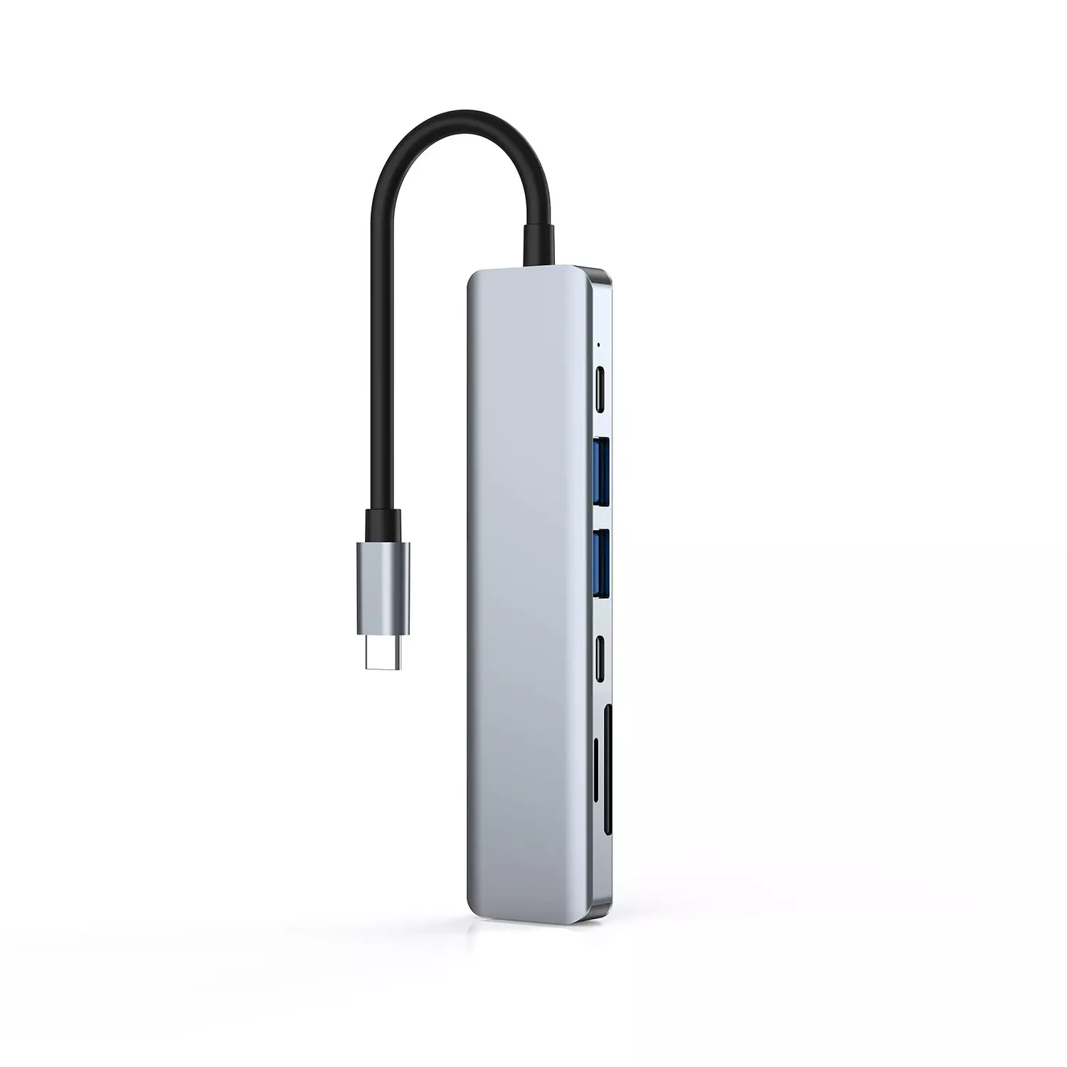 ZERO 7-in-1 Type-C to HDTV USB3.0 PD SD Adapter Grey hover image