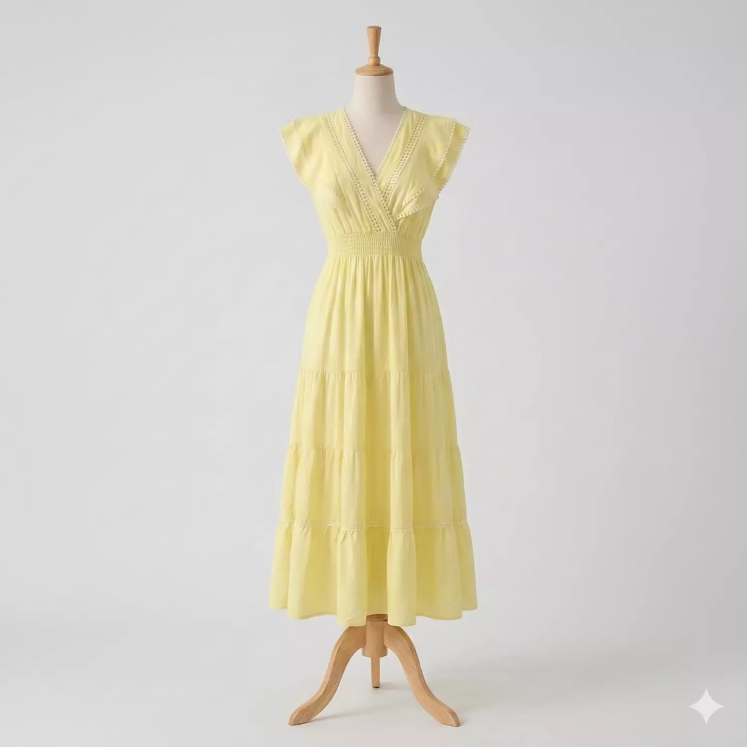 Ruffled Sleeves Maxi Dress image