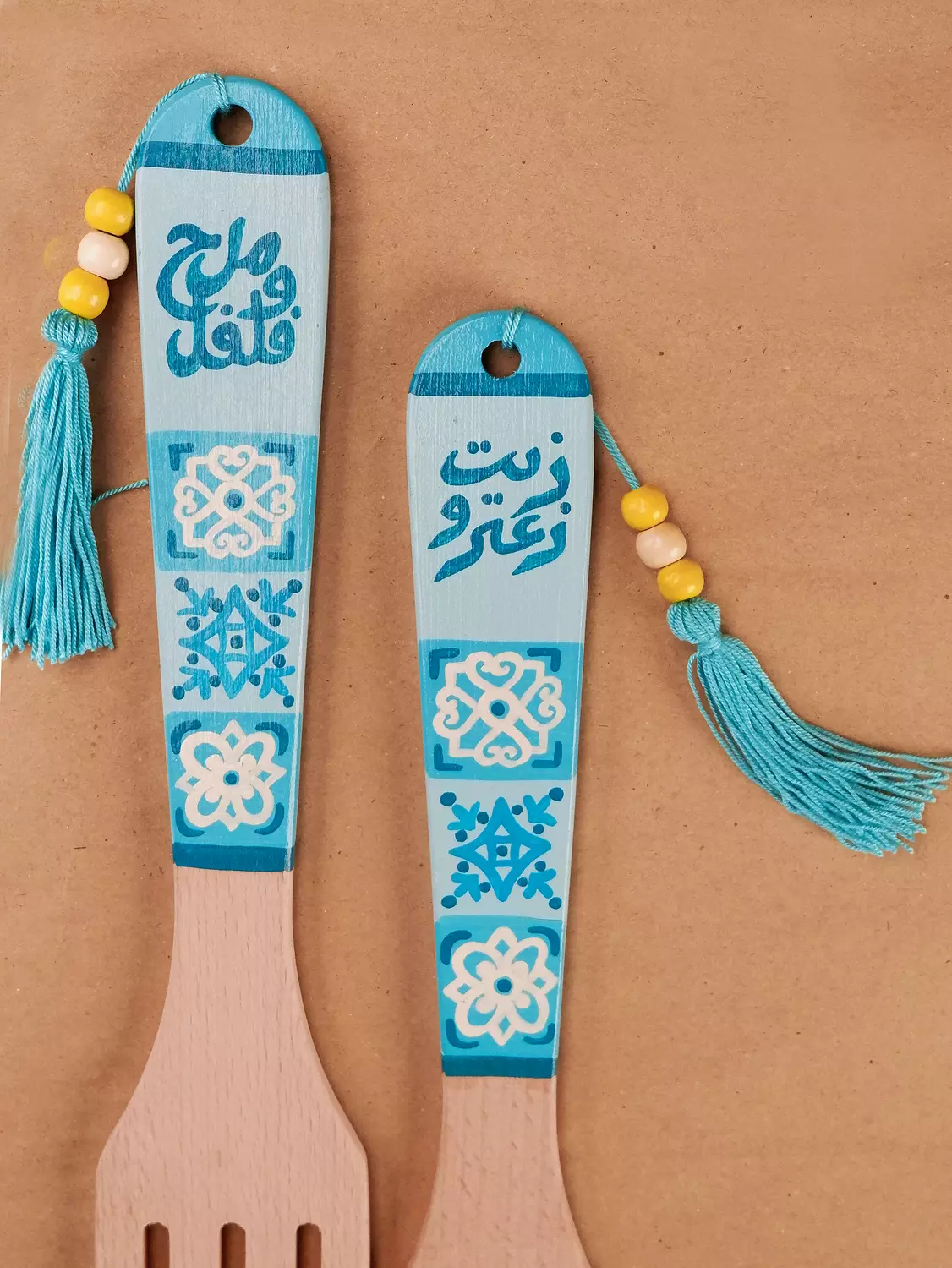 Light blue Fork & spoon 1