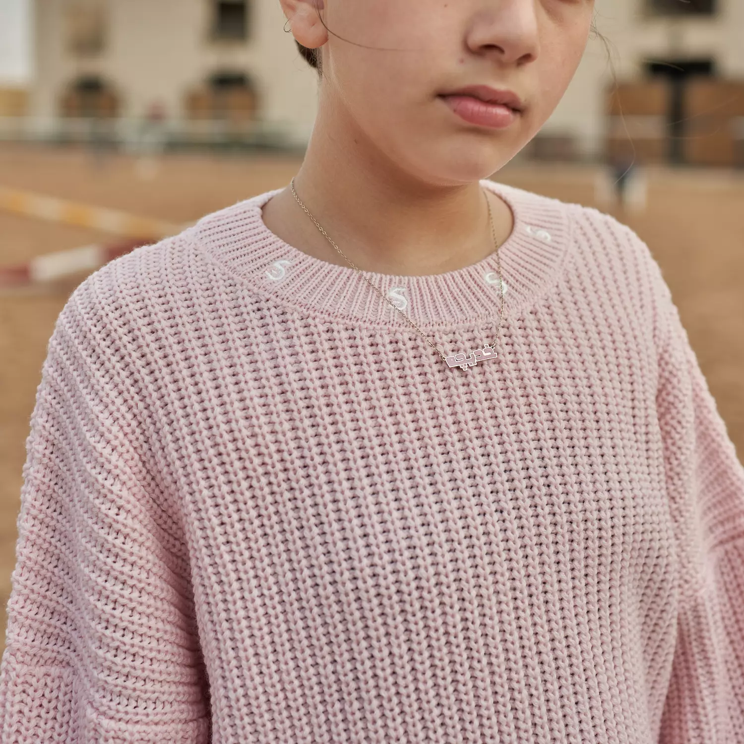 SOUTH DIG Unisex Baby Rose embroidered knitted Wool Pullover image