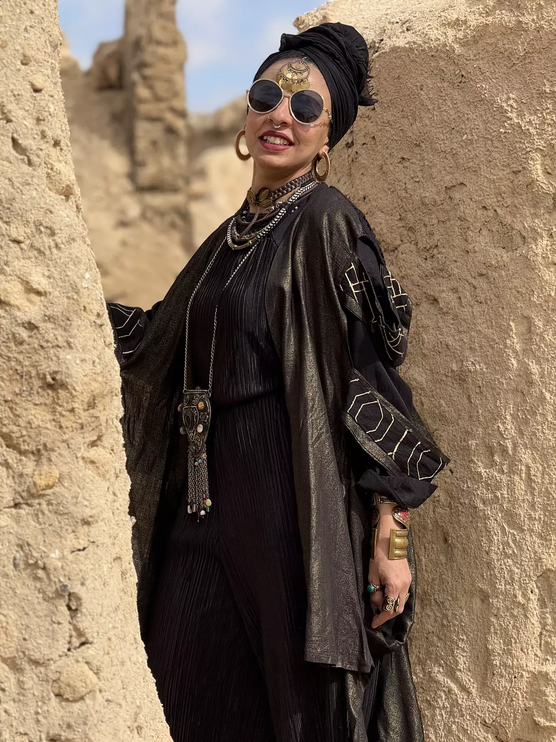 Odessa fringes kimono in oxide 4