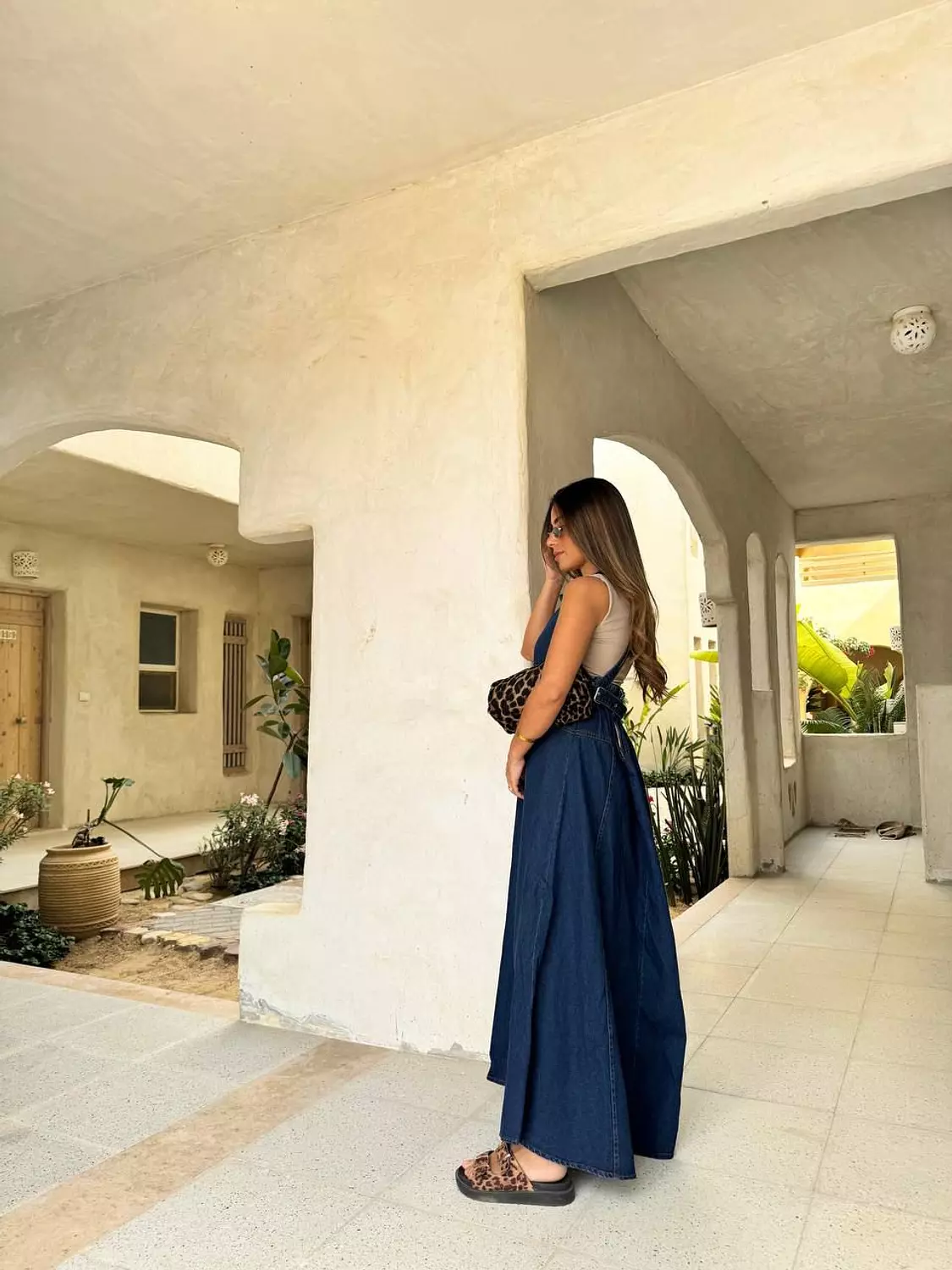 Sleeveless- Denim Dress 2