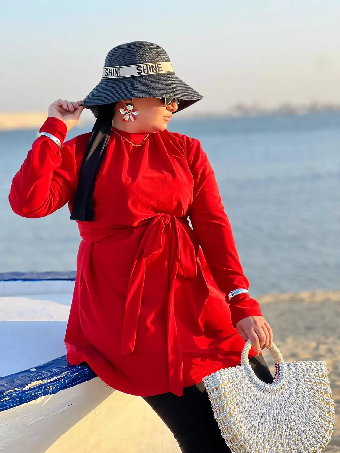 Waterproof Swimsuit (Long vest + legging + turban) 17
