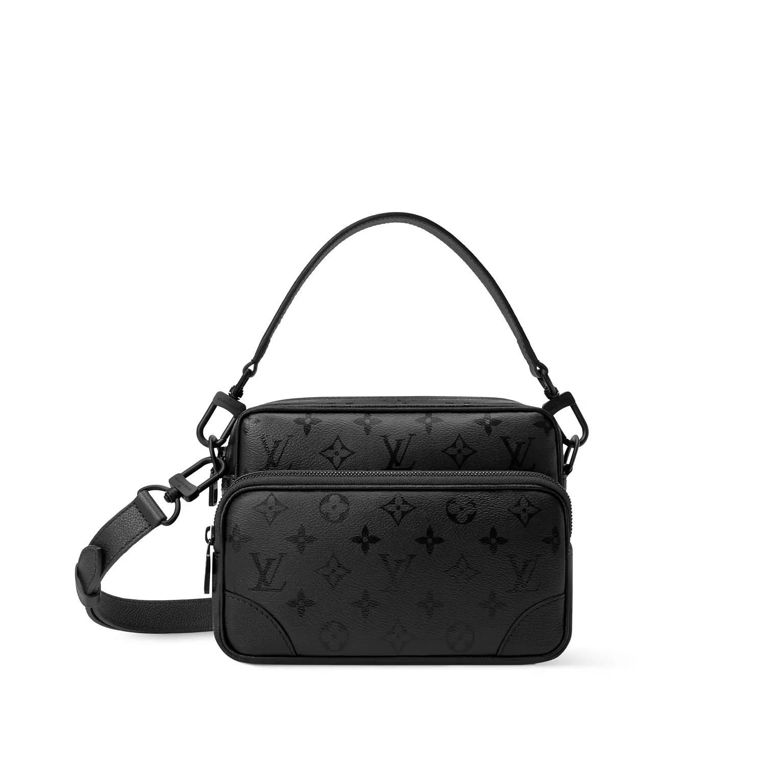 Louis Vuitton Nil cross-body bag is crafted from black Monogram Midnight image