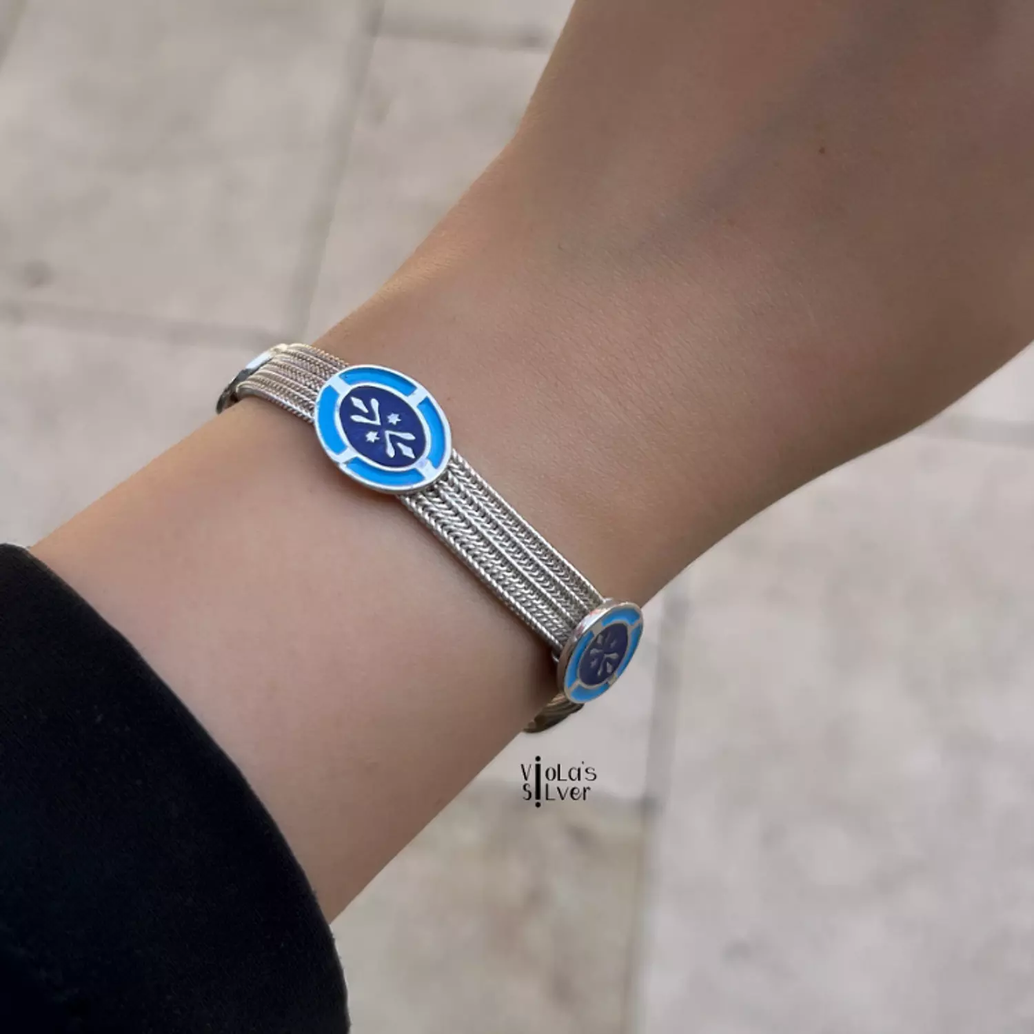 Blue oval bracelet  image