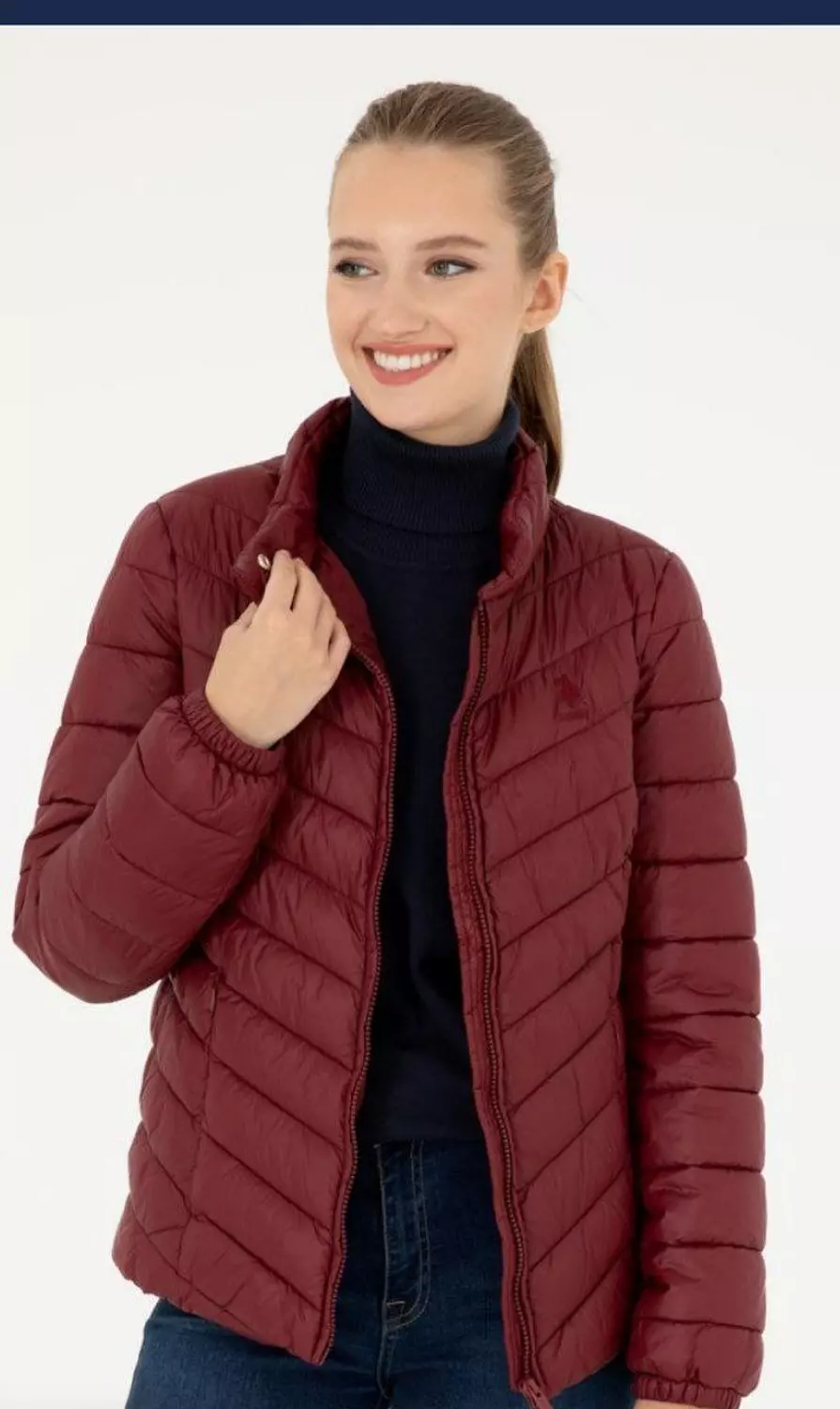  Jacket puffer U.s.polo burgundy  image