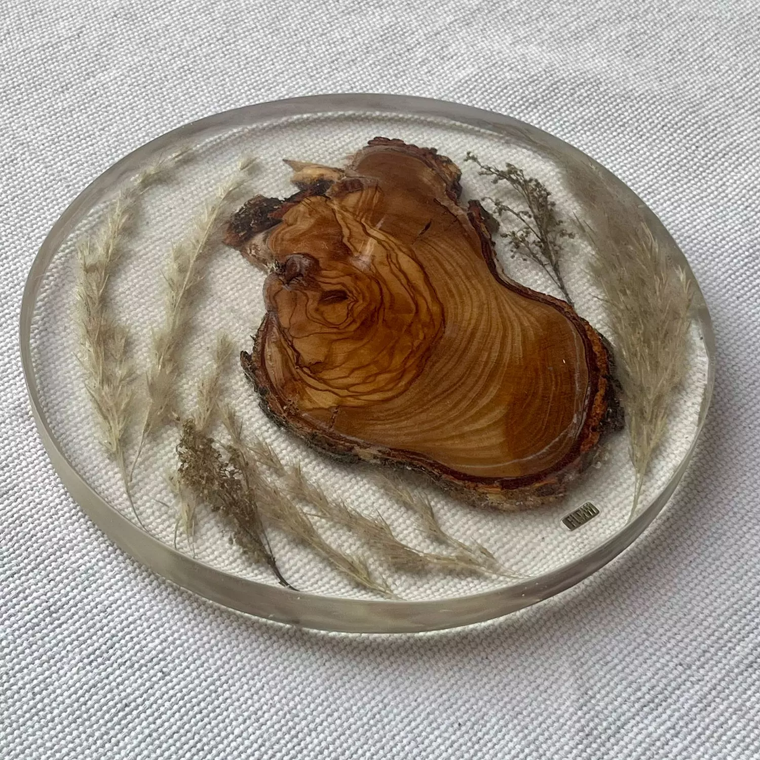 Clear Wheat/ Wood Soap Dish  3