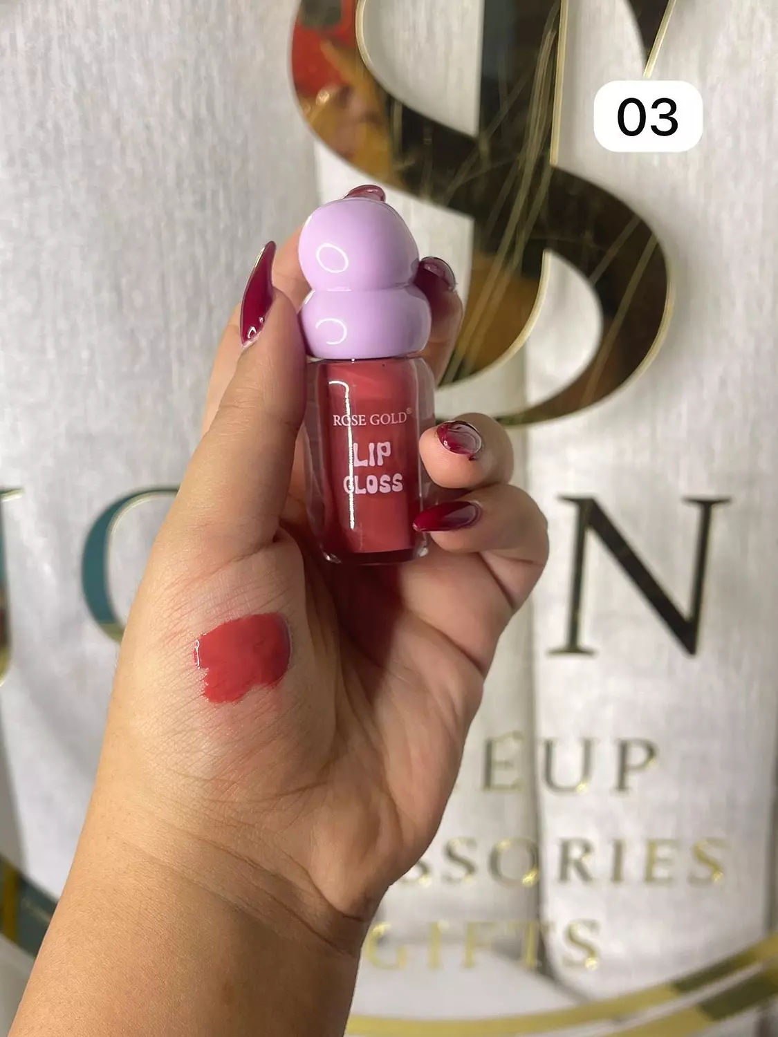 Lip gloss Rose gold  3